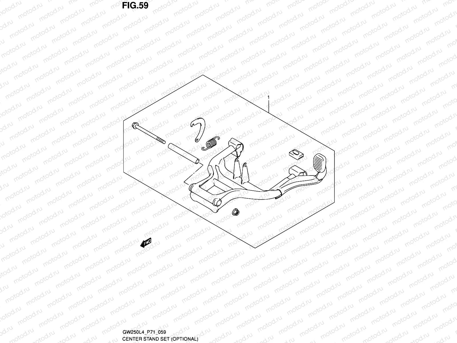 59 - CENTER STAND SET (OPTIONAL)