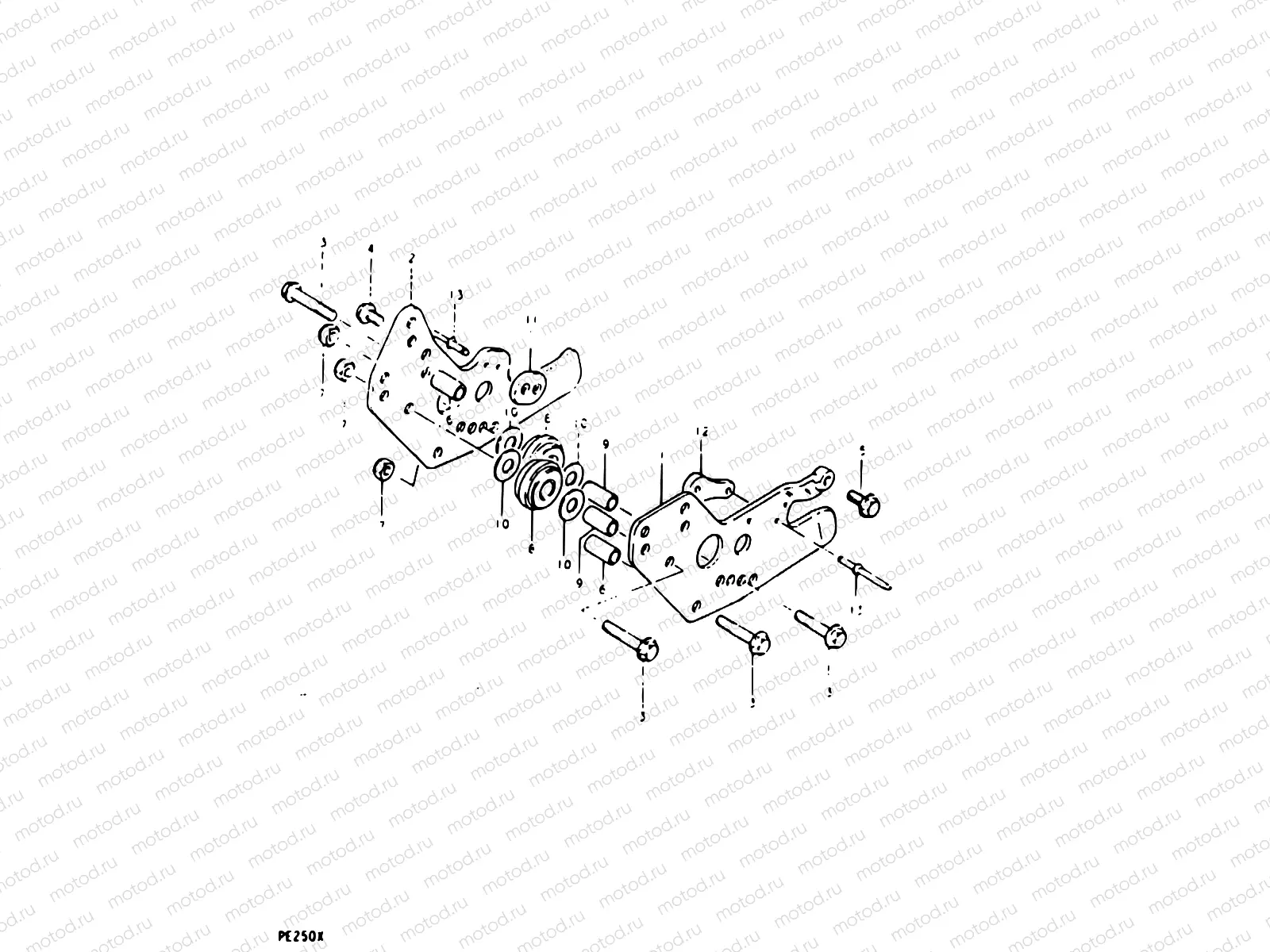 59 - CHAIN GUIDE (PE250T)