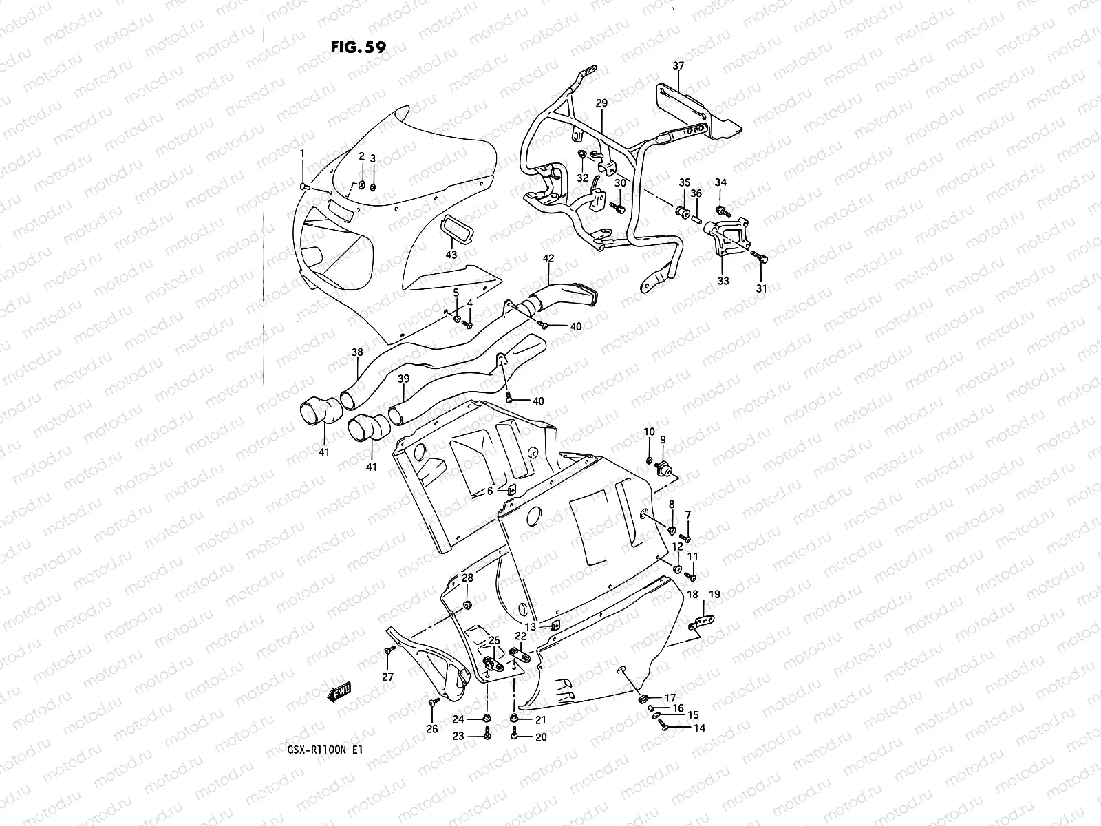 59 - COWLING FITTING SET