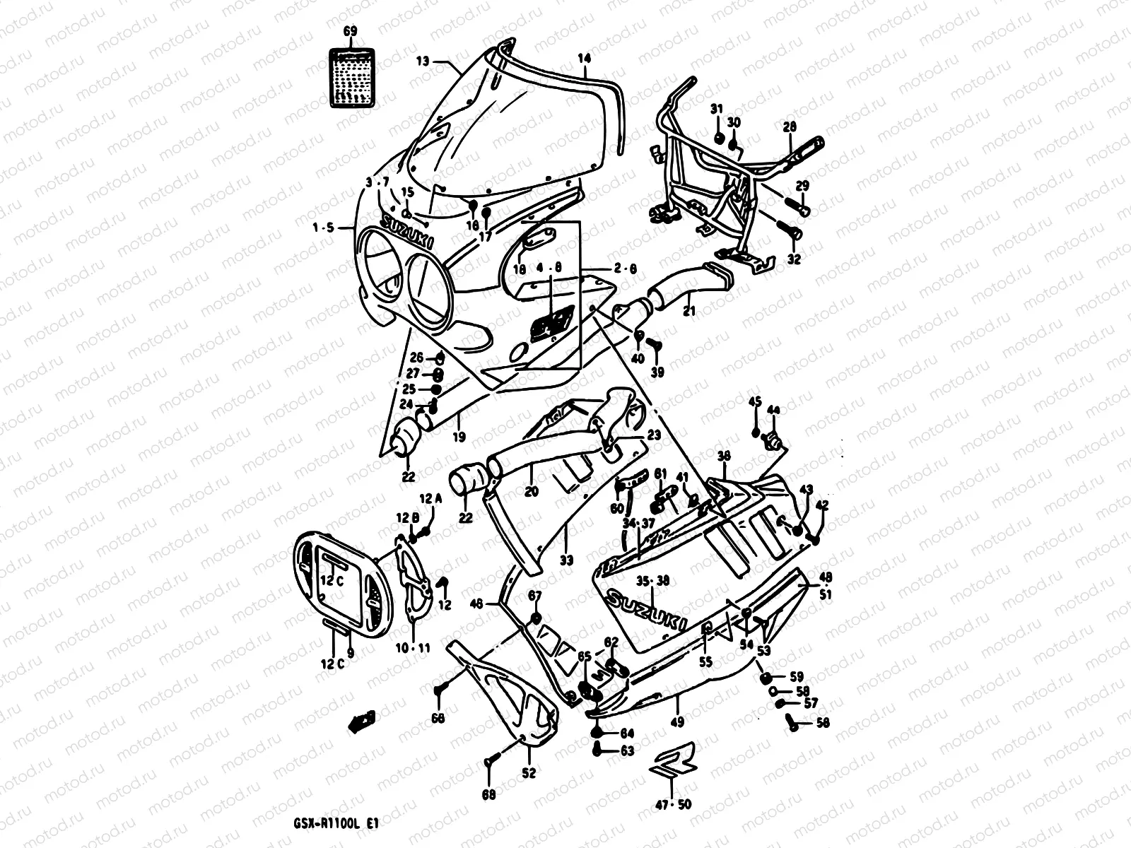 59 - COWLING (MODEL K 3EE)