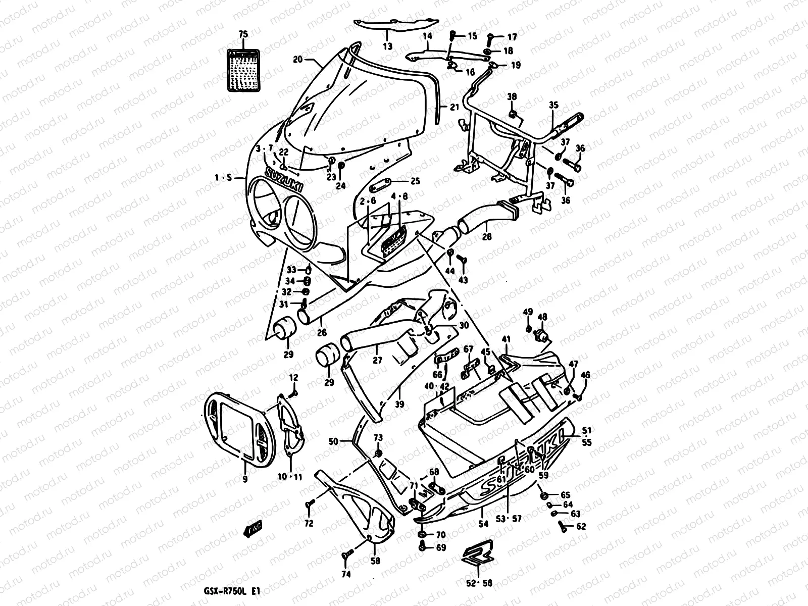 59 - COWLING (MODEL K 7JJ)