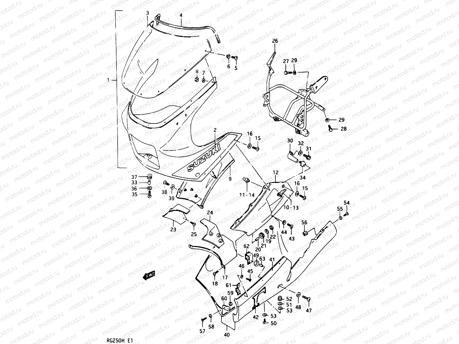 59 - COWLING (RG250CH/FCH)