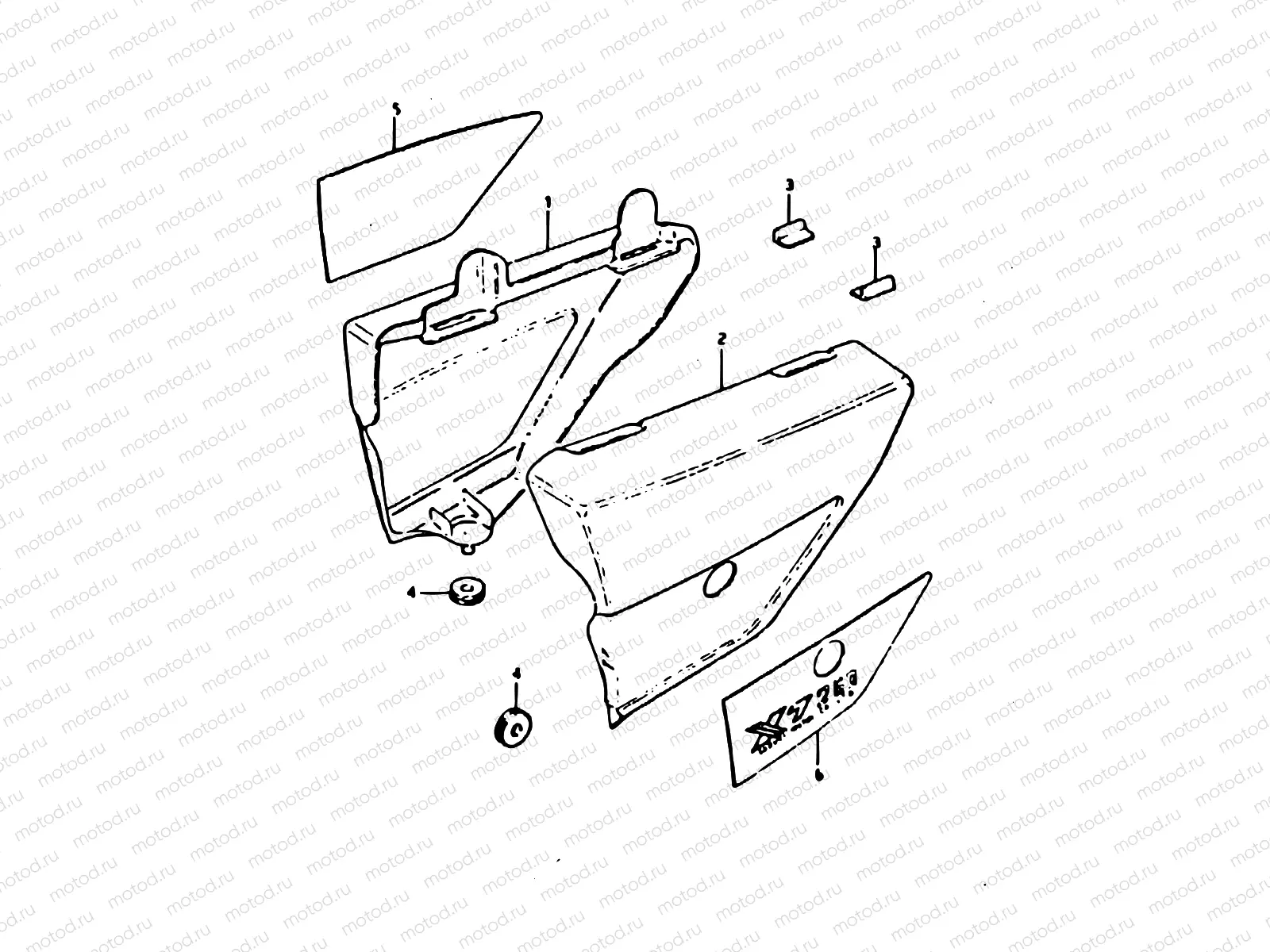59 - FRAME COVER (MODEL N : F.NO. 107282~)