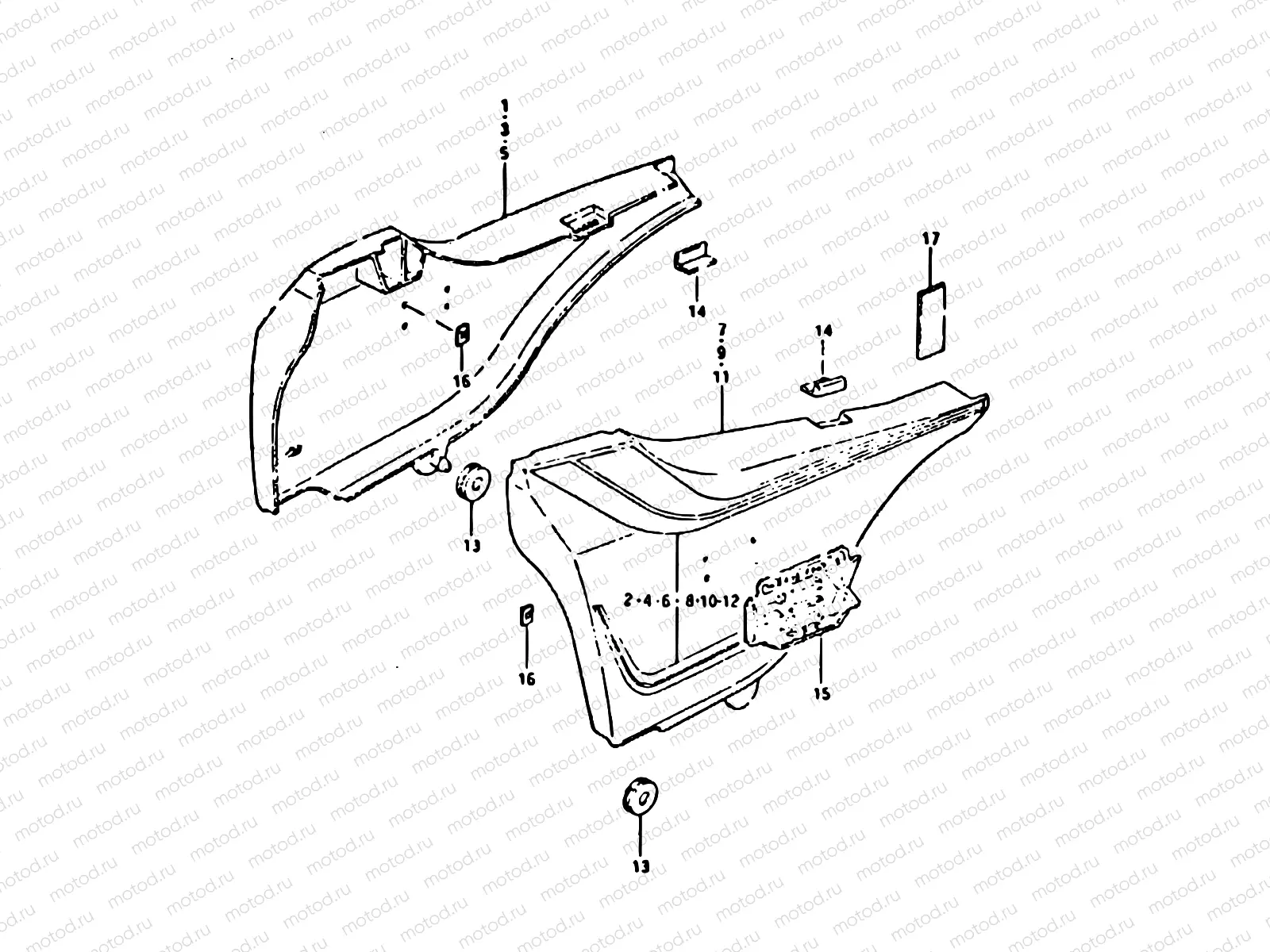 59 - FRAME COVER (MODEL X : 24L)