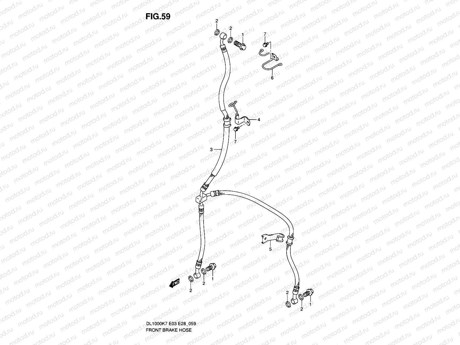 59 - FRONT BRAKE HOSE