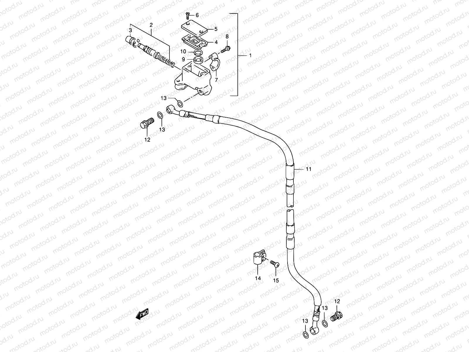 59 - FRONT MASTER CYLINDER (MODEL R P09)