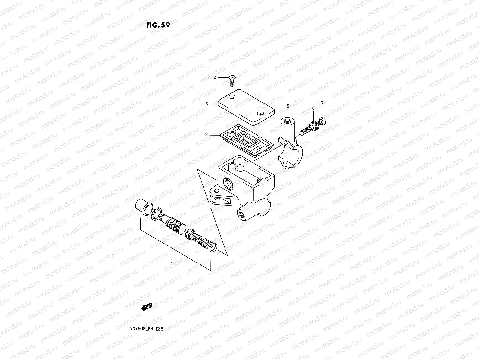 59 - FRONT MASTER CYLINDER (VS750GLF/GLFG/GLEFG/GLFH/GLEFH)