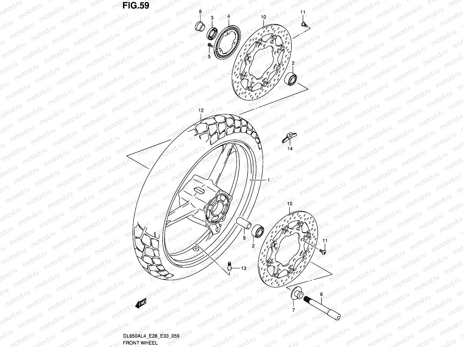 59 - FRONT WHEEL
