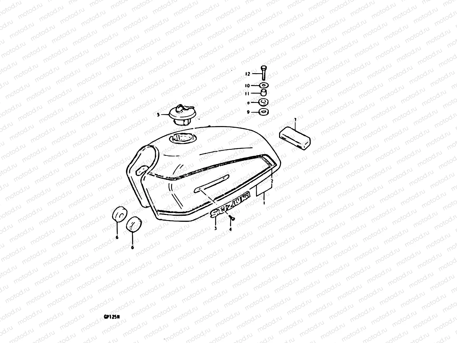 59 - FUEL TANK (GP125UNE14)