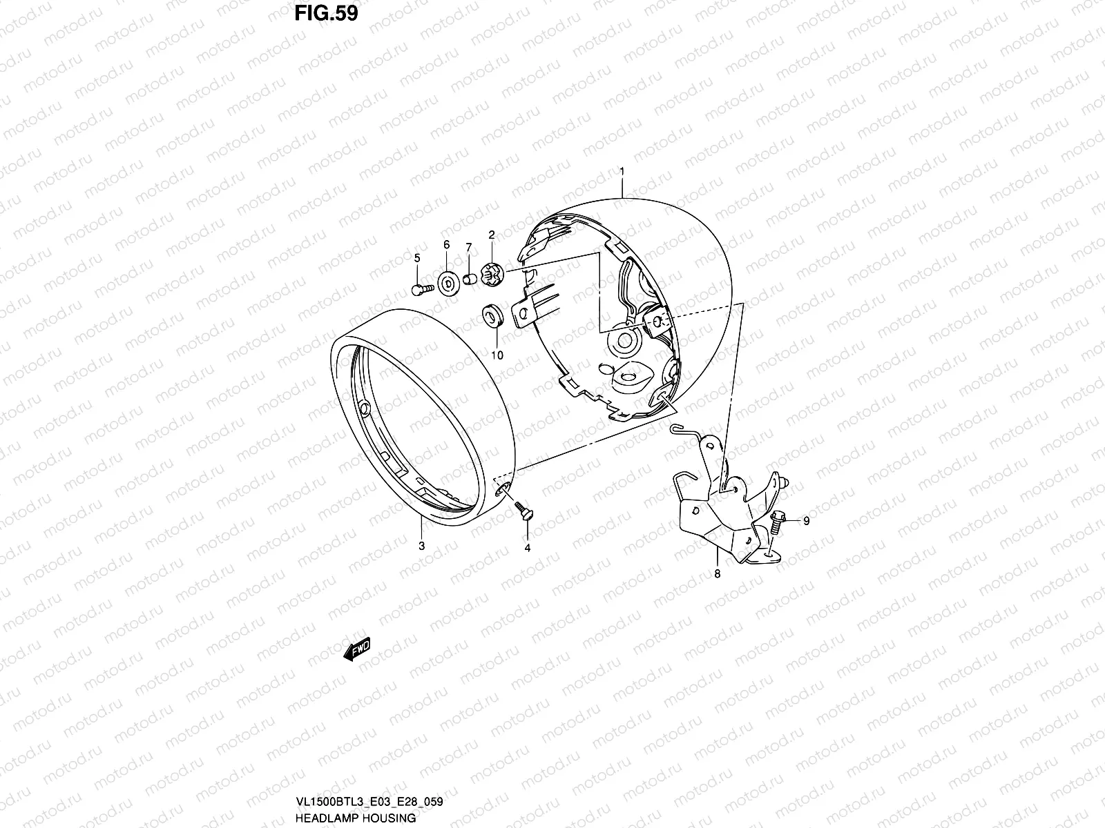 59 - HEADLAMP HOUSING
