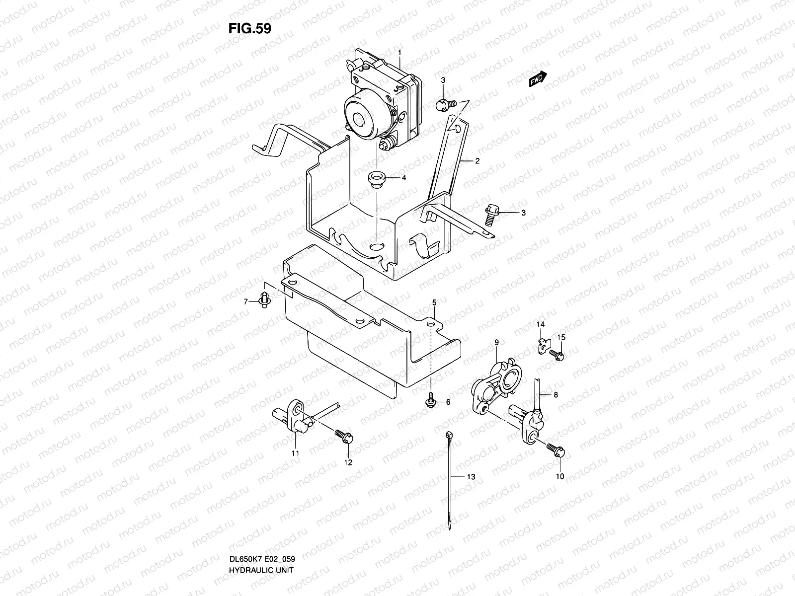 59 - HYDRAULIC UNIT (DL650AK7/AK8/AK9/AL0/AUEL0)
