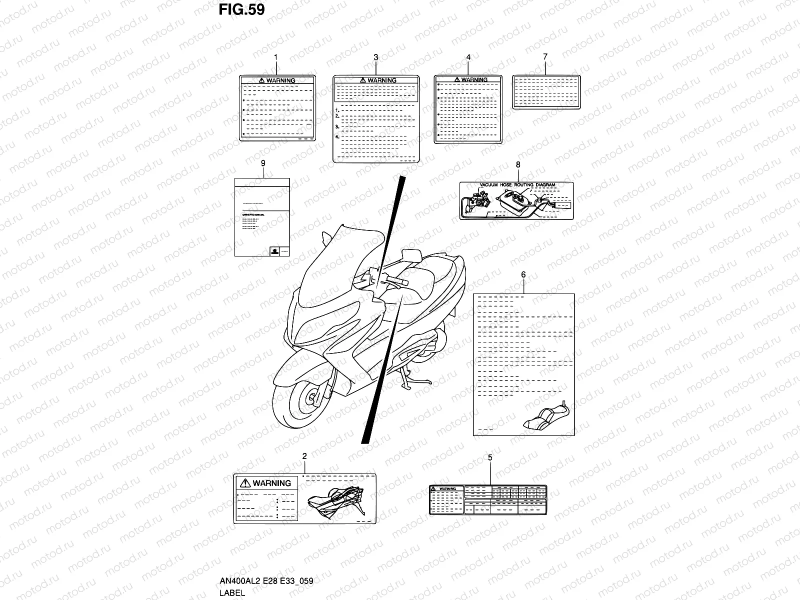 59 - LABEL (AN400AL2 E33)