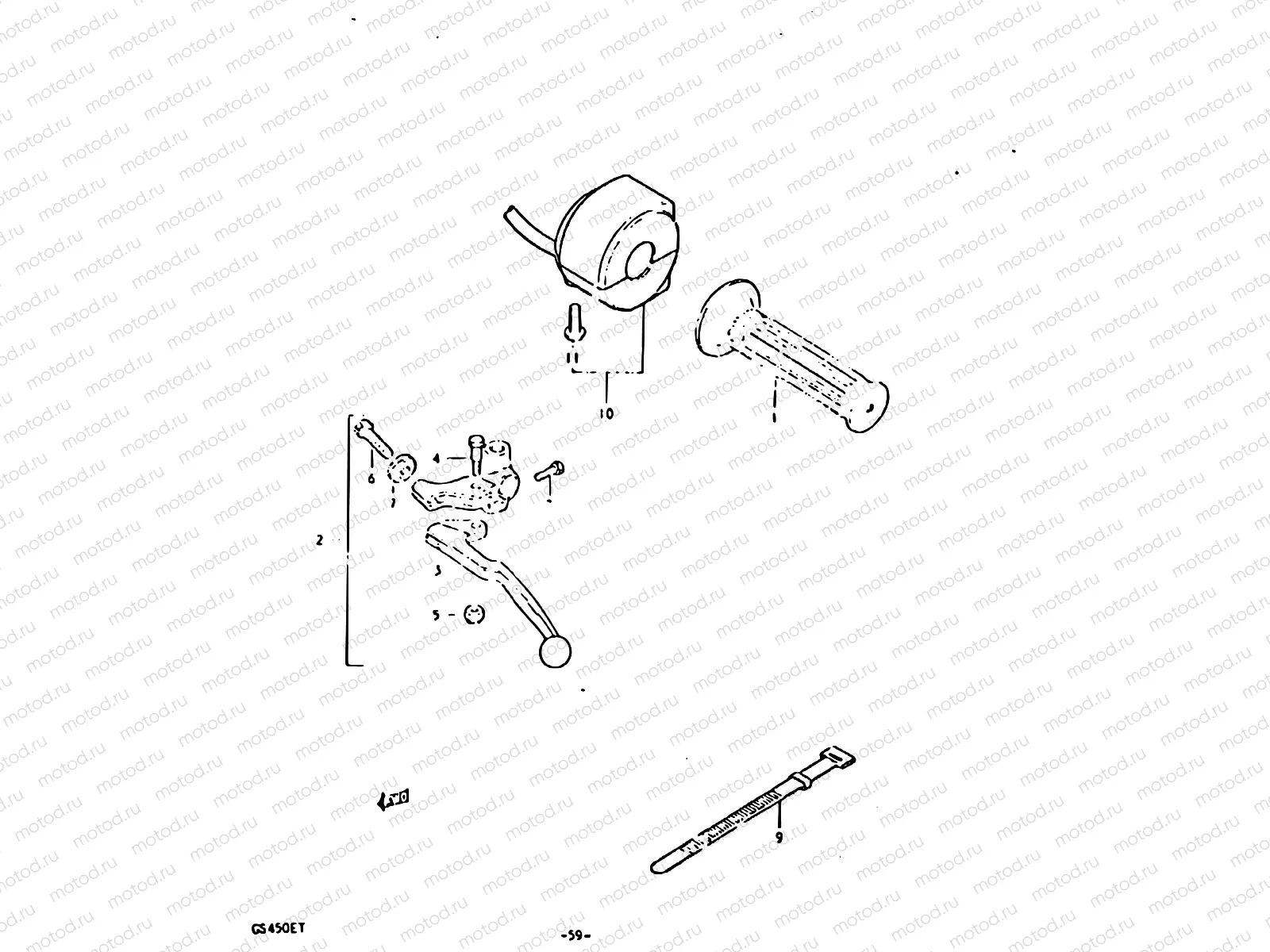 59 - LEFT HANDLE SWITCH