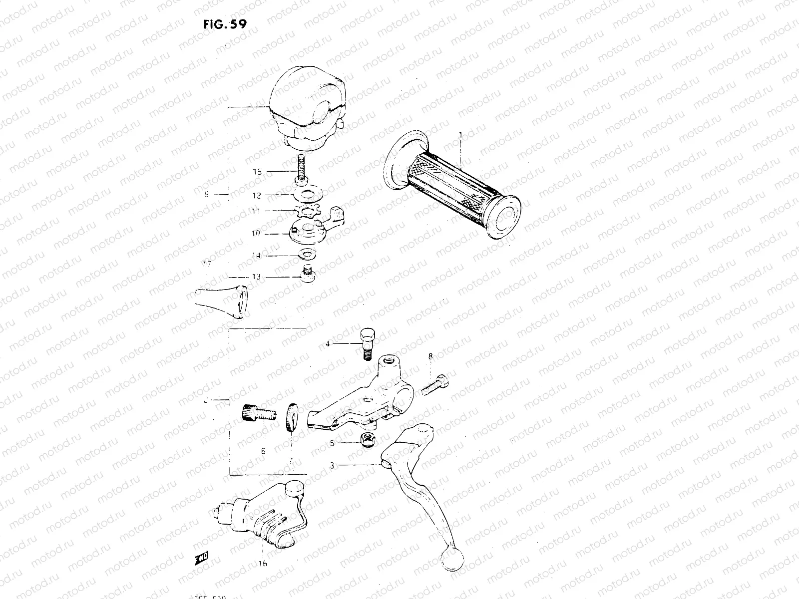 59 - LEFT HANDLE SWITCH (GSX500ESE/ESF)