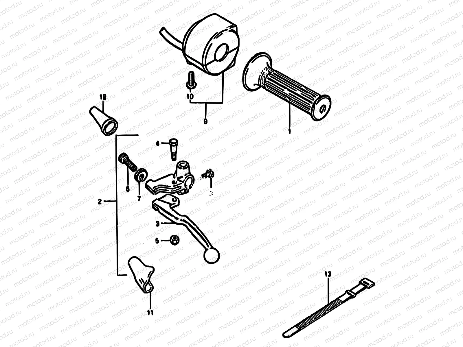 59 - LEFT HANDLE SWITCH (MODEL X)