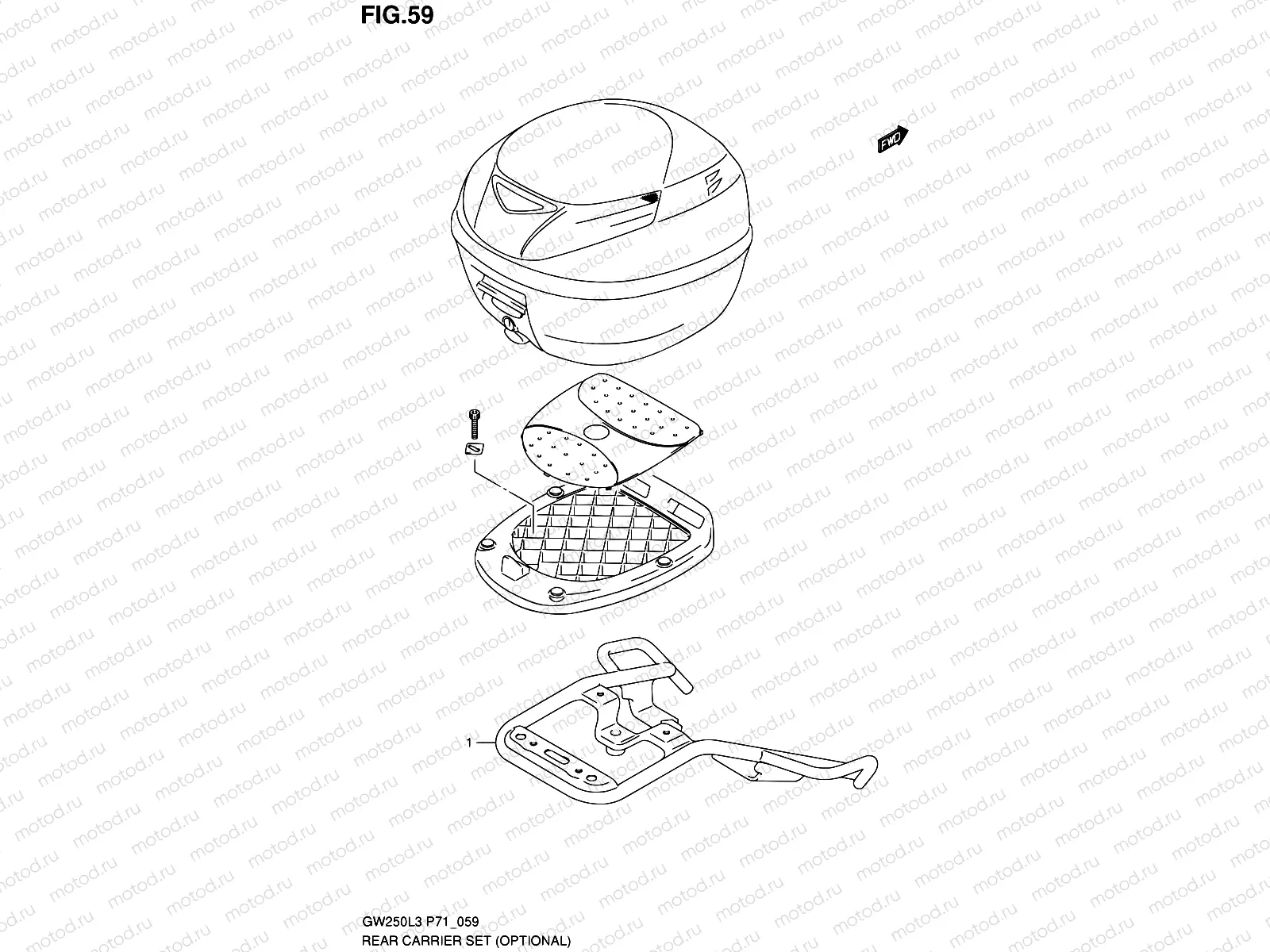 59 - REAR CARRIER SET (OPTIONAL)