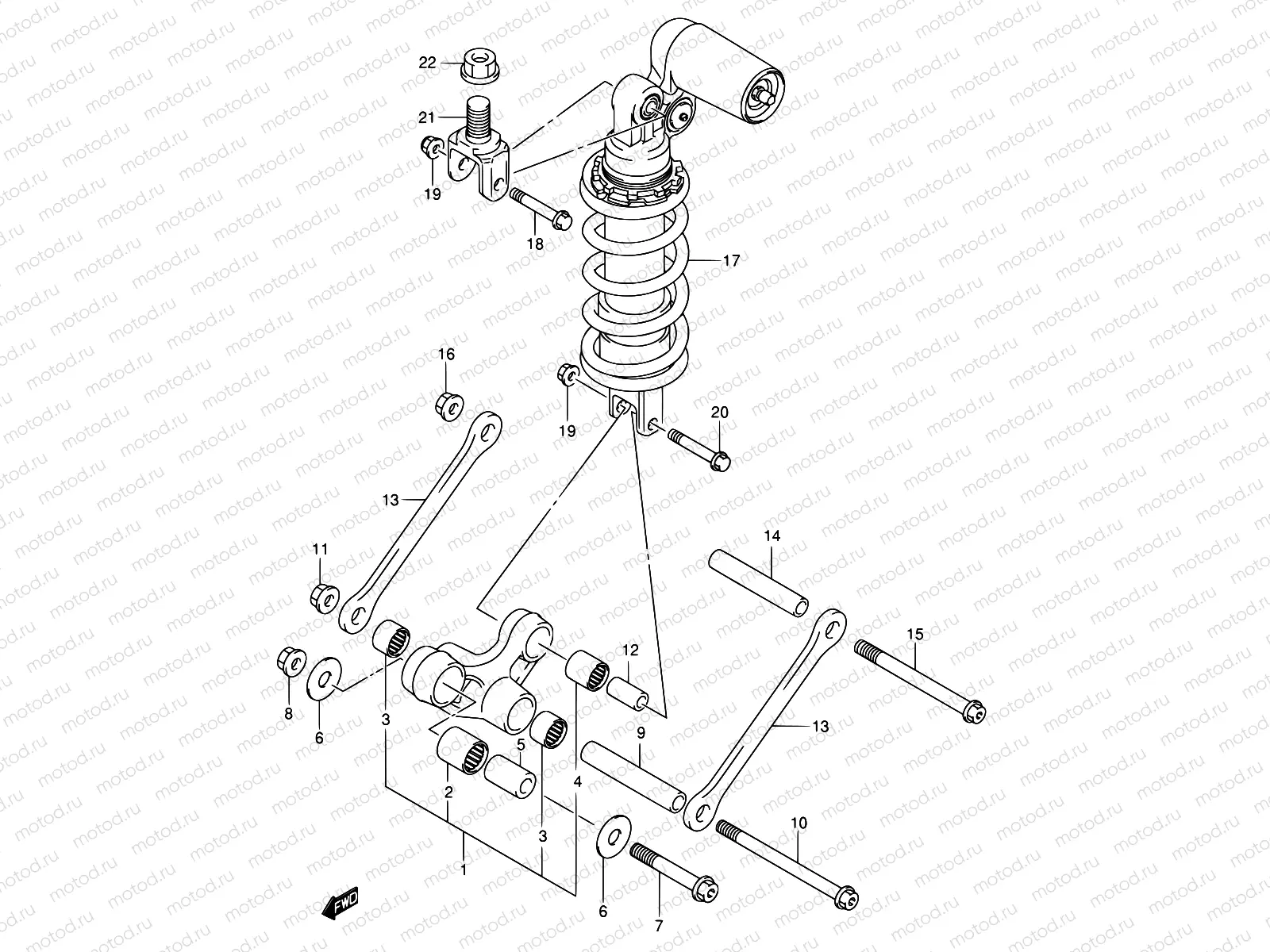 59 - REAR CUSHION LEVER