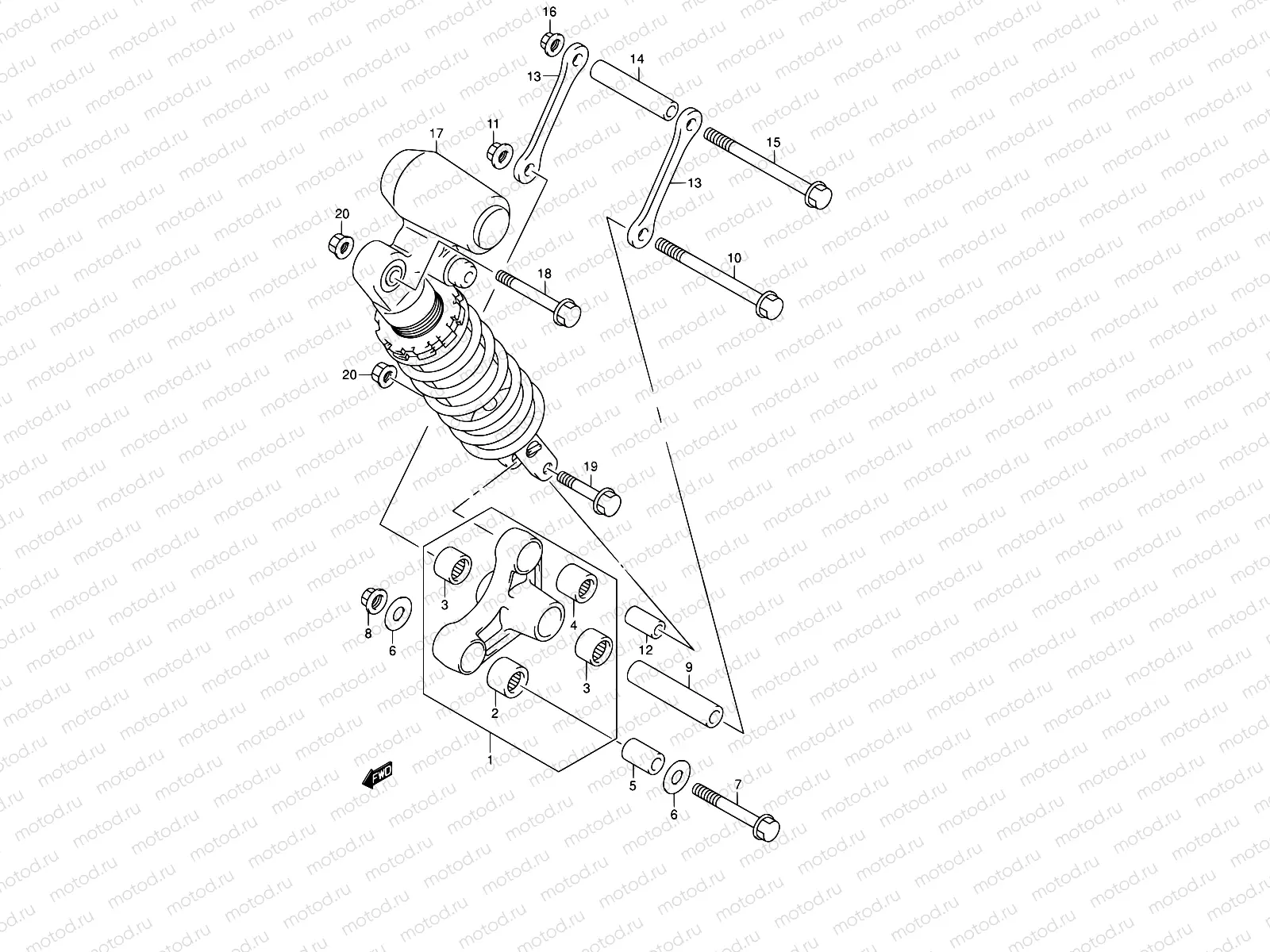 59 - REAR CUSHION LEVER