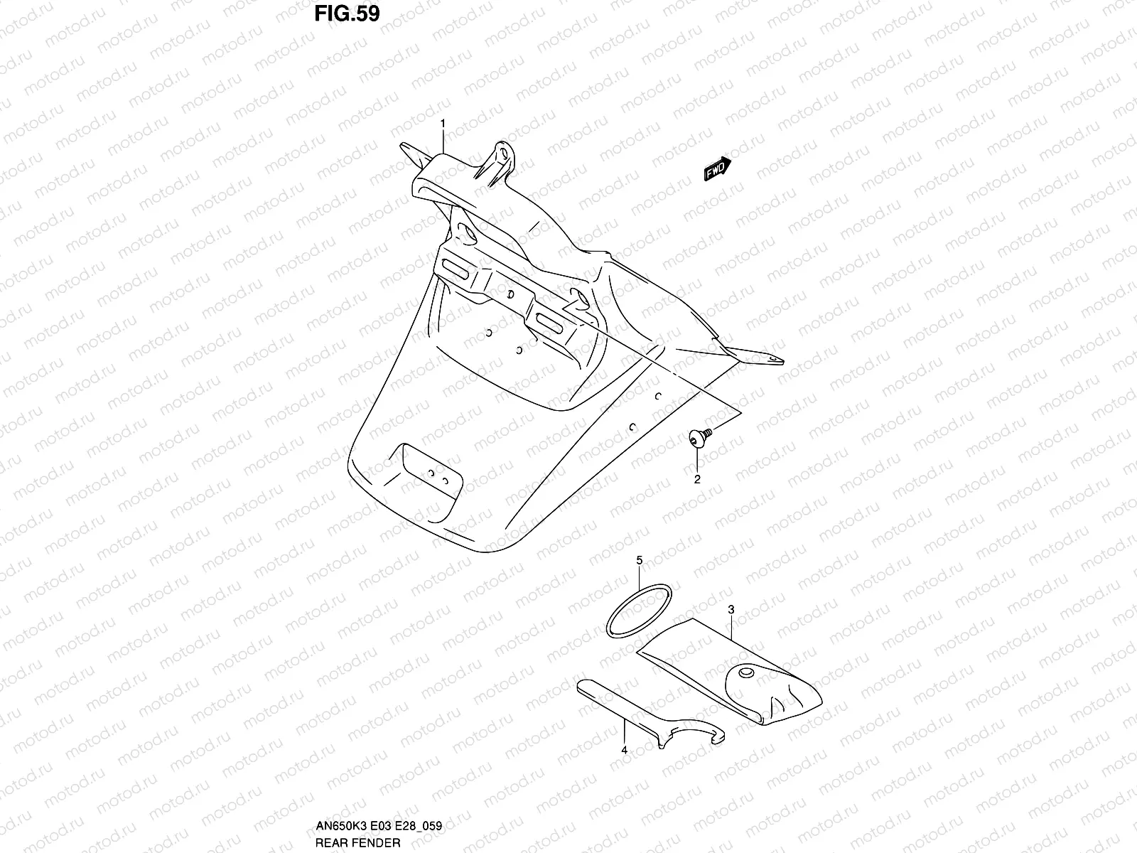59 - REAR FENDER
