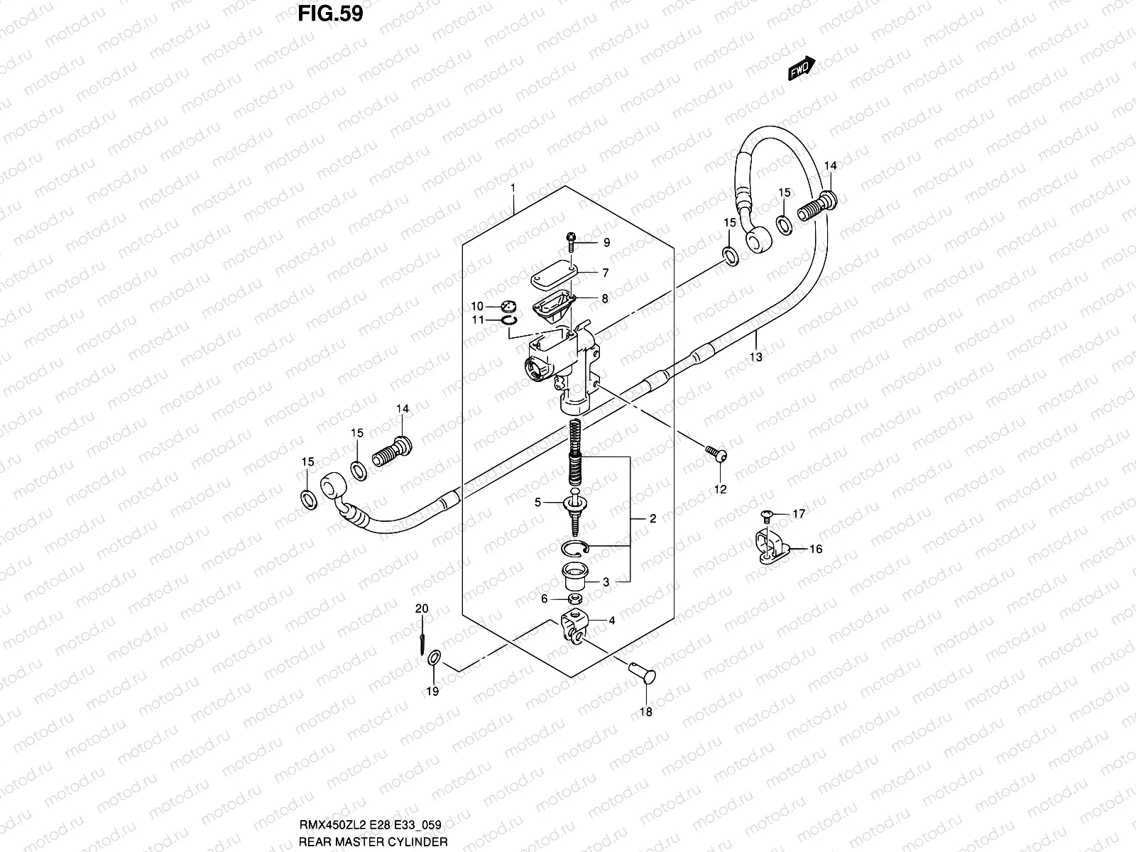 59 - REAR MASTER CYLINDER