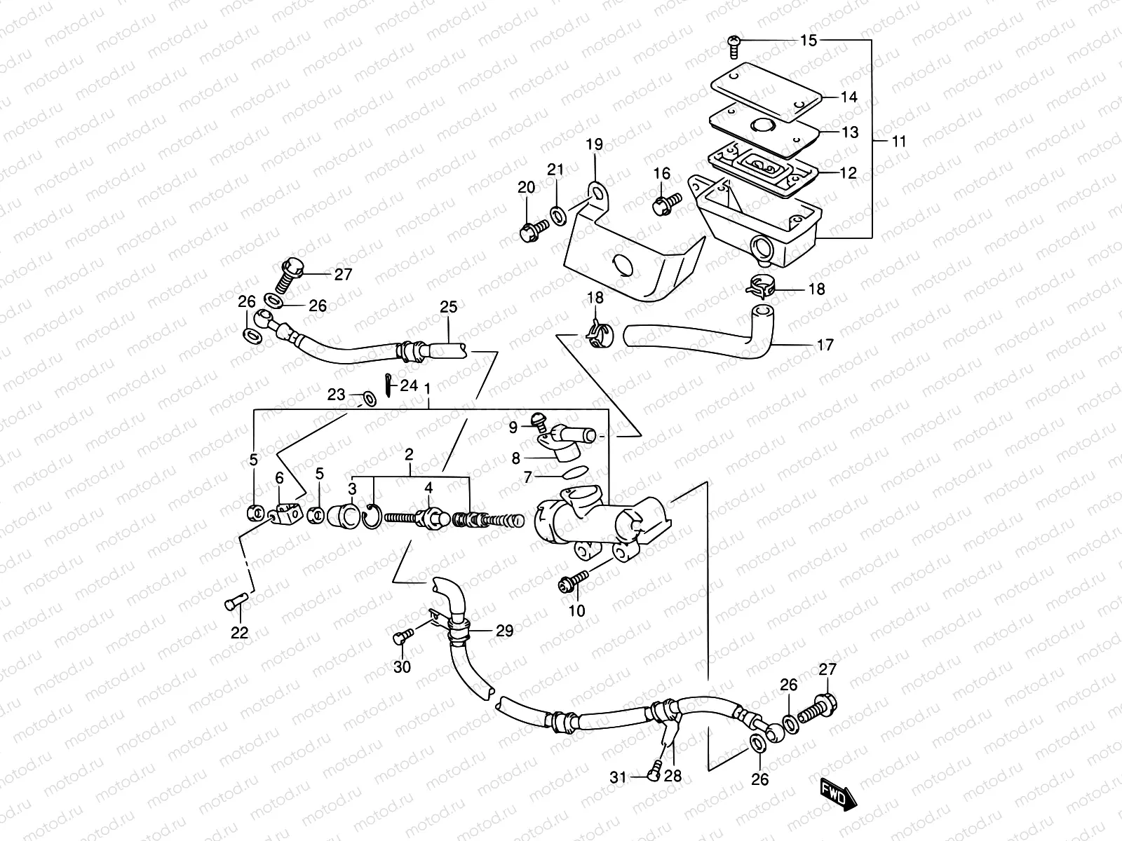 59 - REAR MASTER CYLINDER