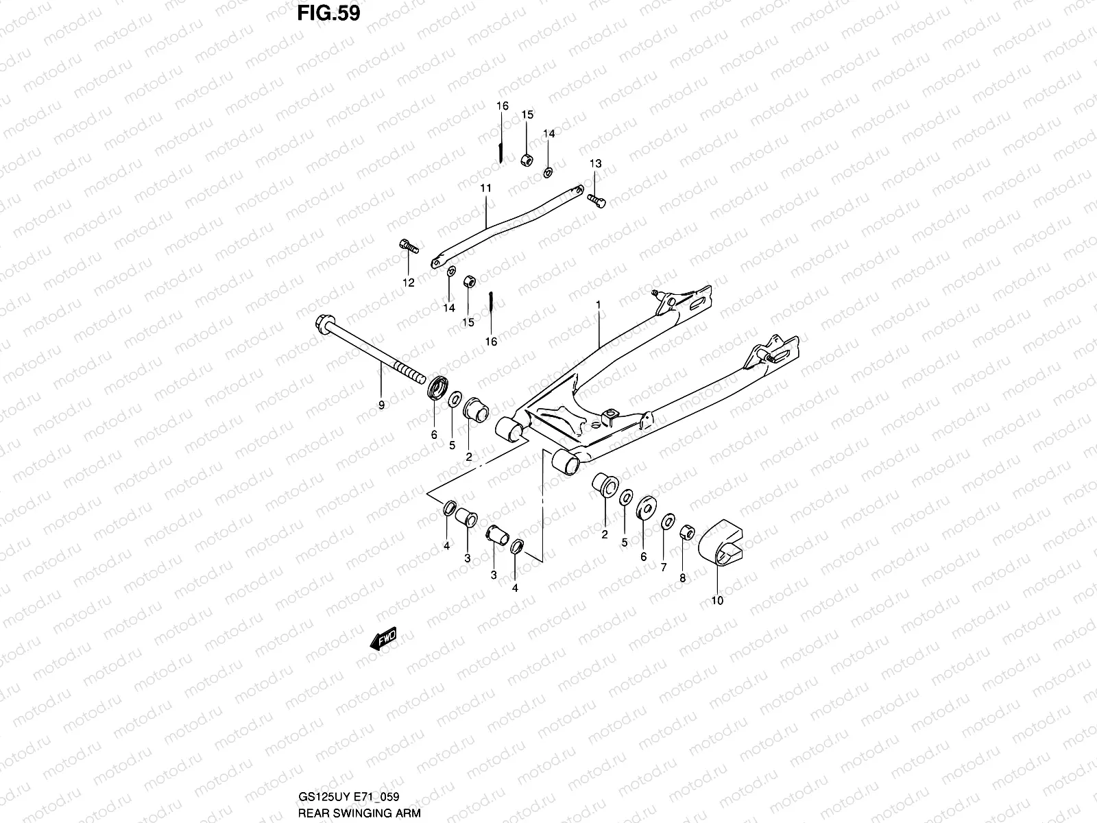 59 - REAR SWINGING ARM