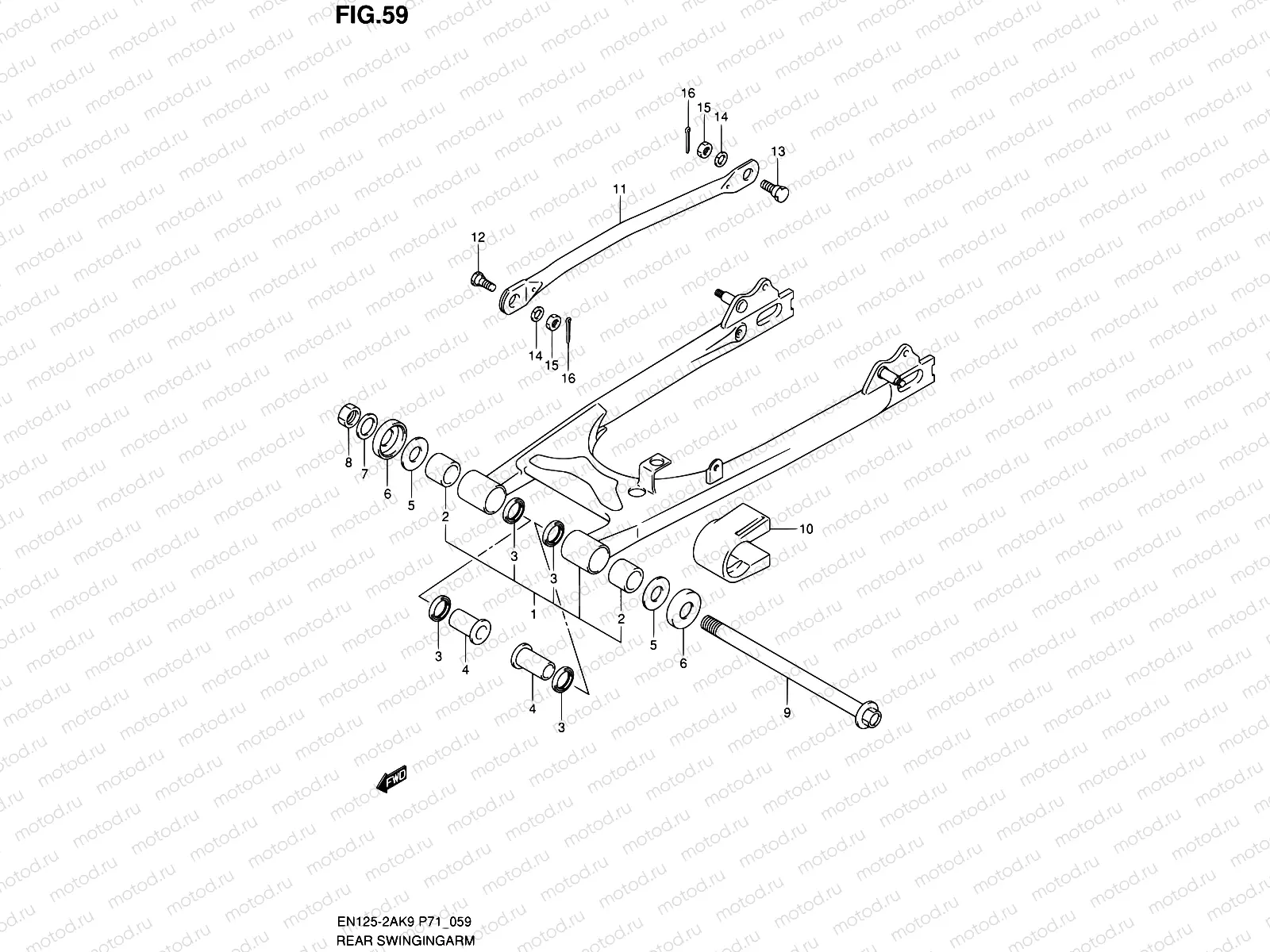 59 - REAR SWINGING ARM