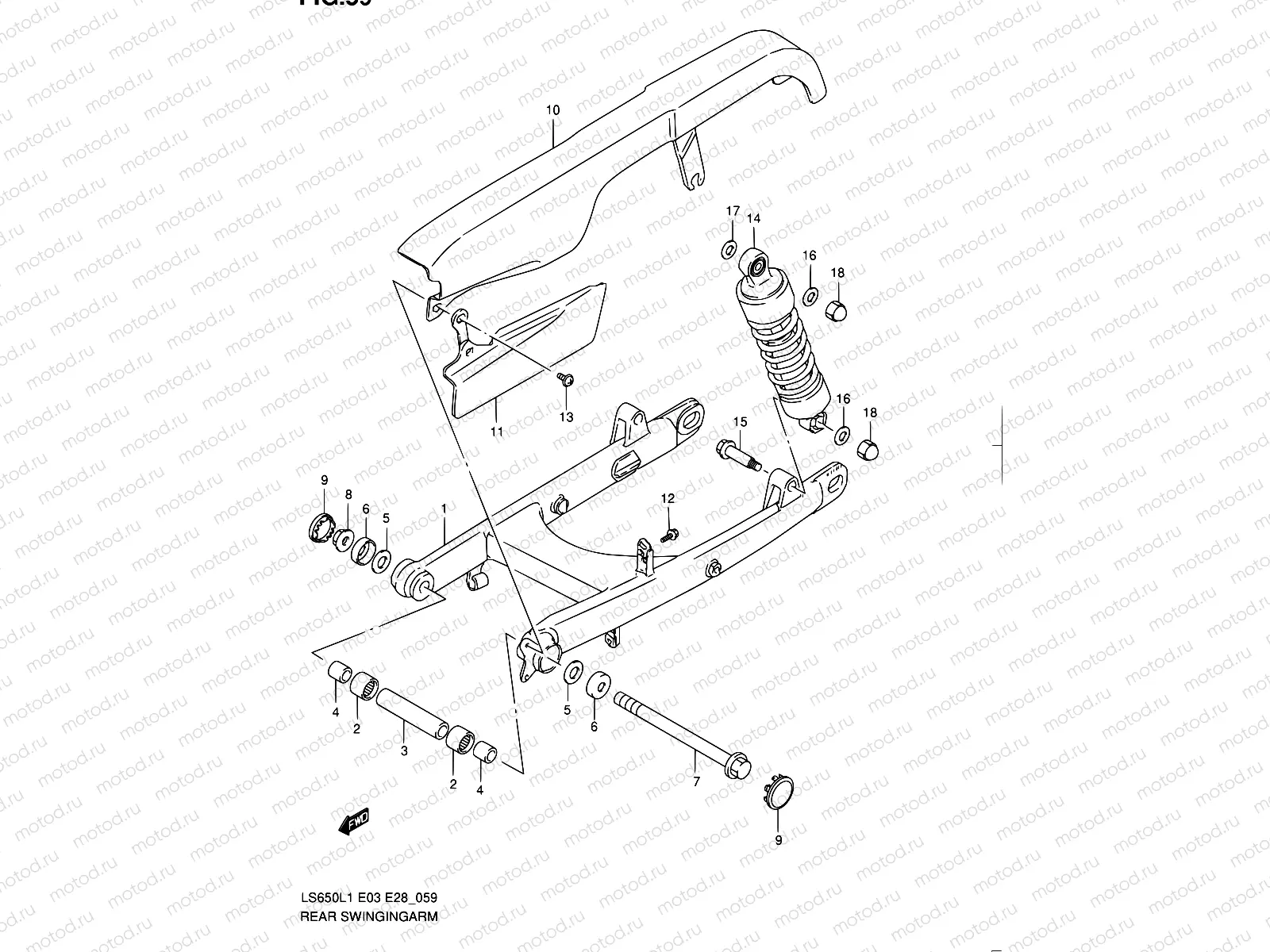 59 - REAR SWINGING ARM