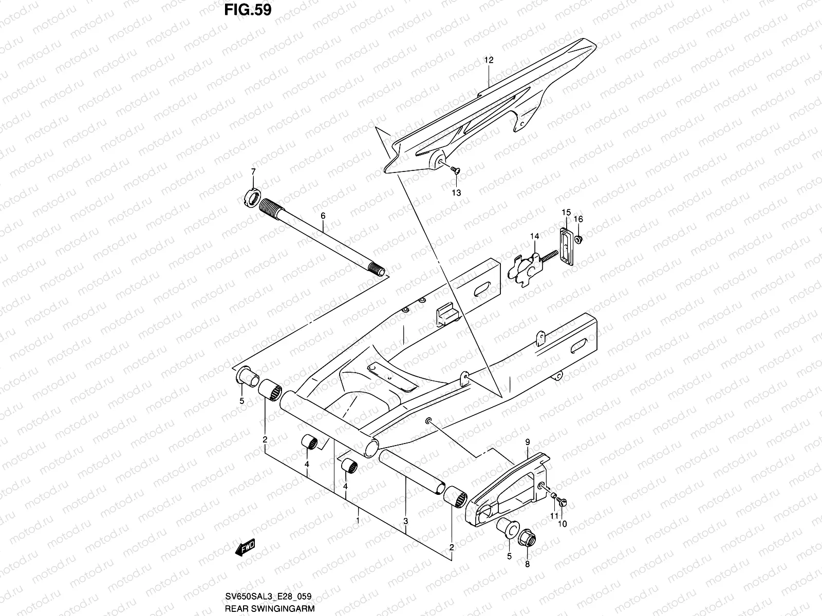 59 - REAR SWINGINGARM
