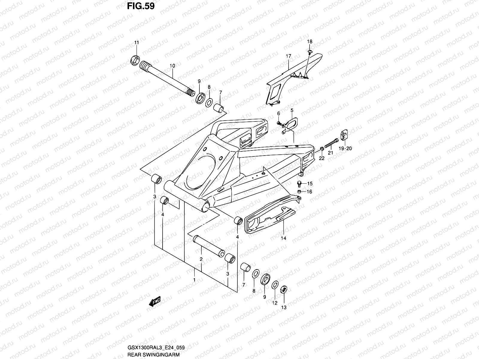59 - REAR SWINGINGARM