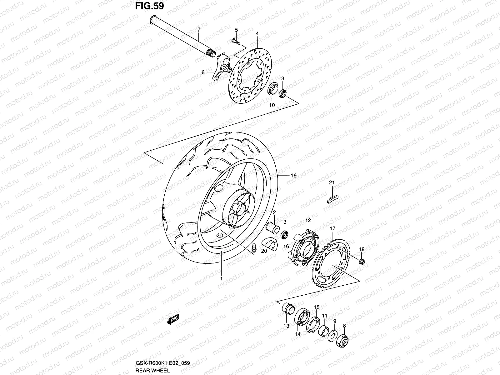 59 - REAR WHEEL