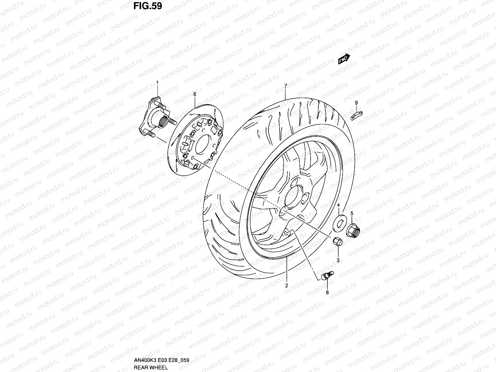 59 - REAR WHEEL
