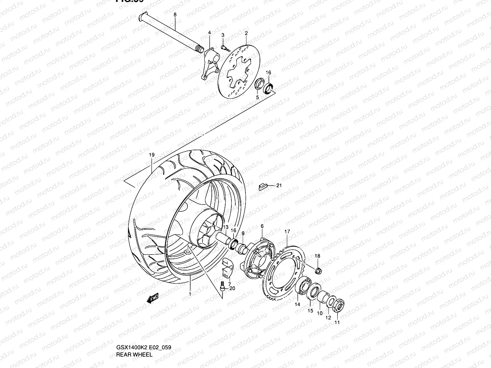 59 - REAR WHEEL