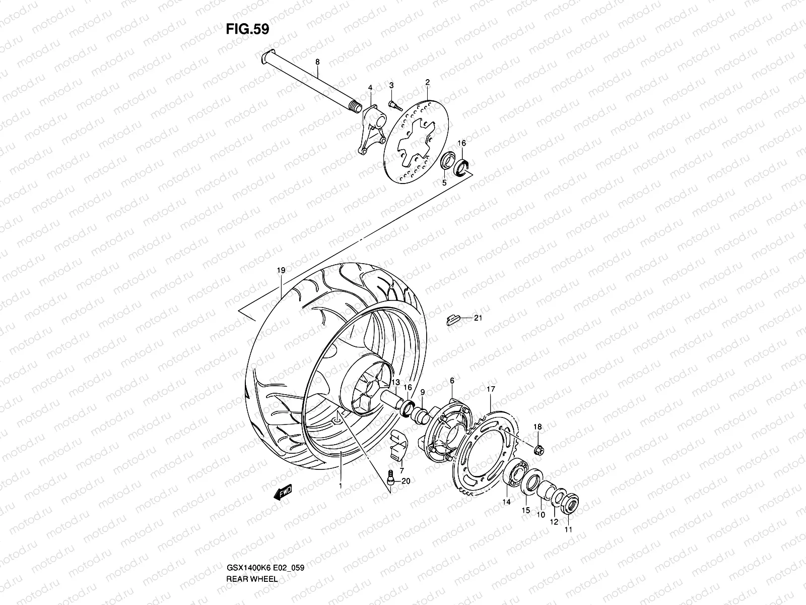 59 - REAR WHEEL