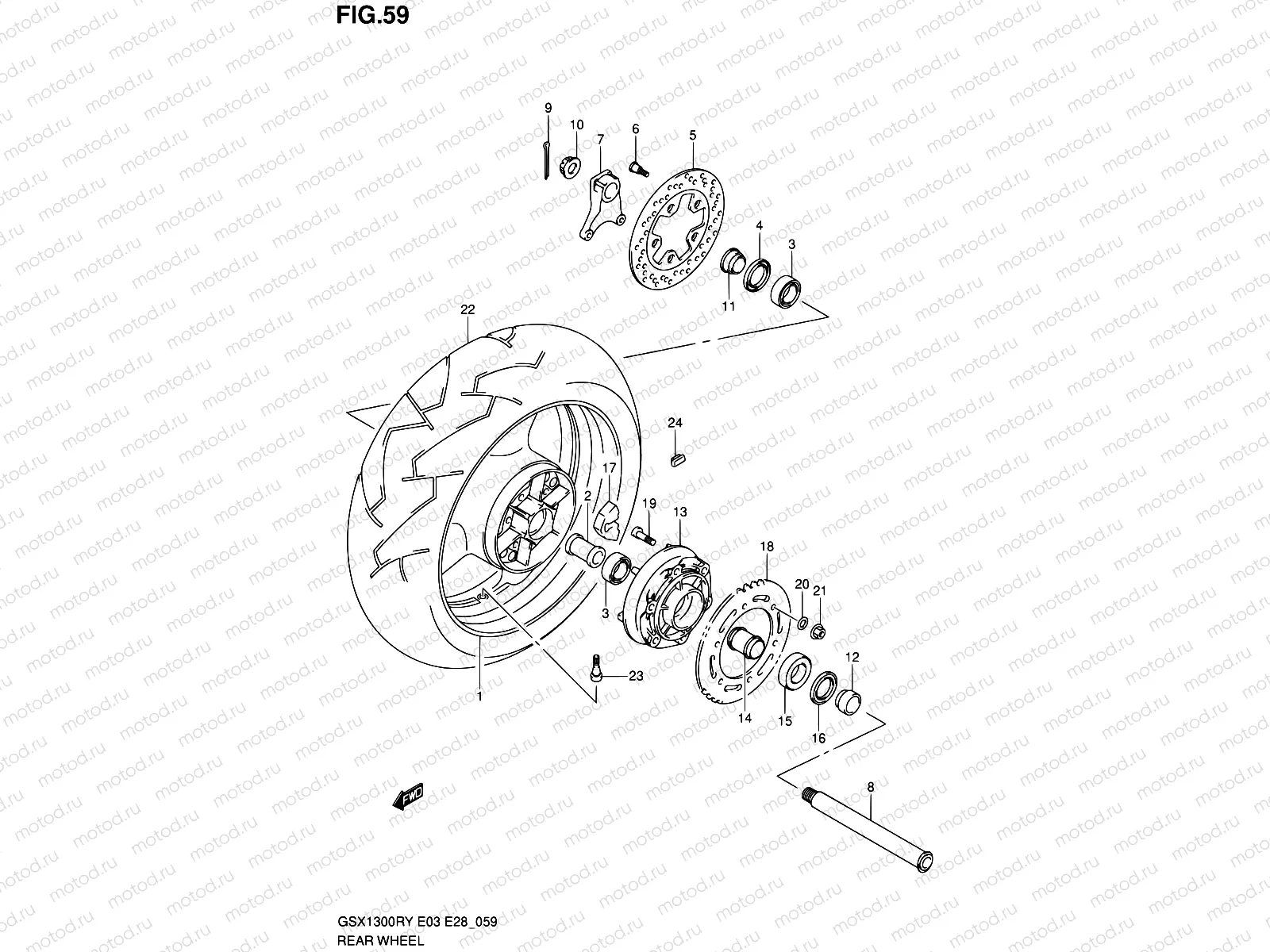 59 - REAR WHEEL