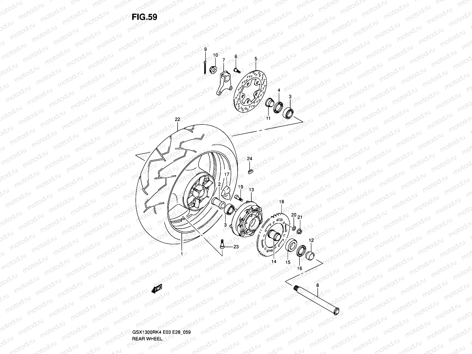 59 - REAR WHEEL
