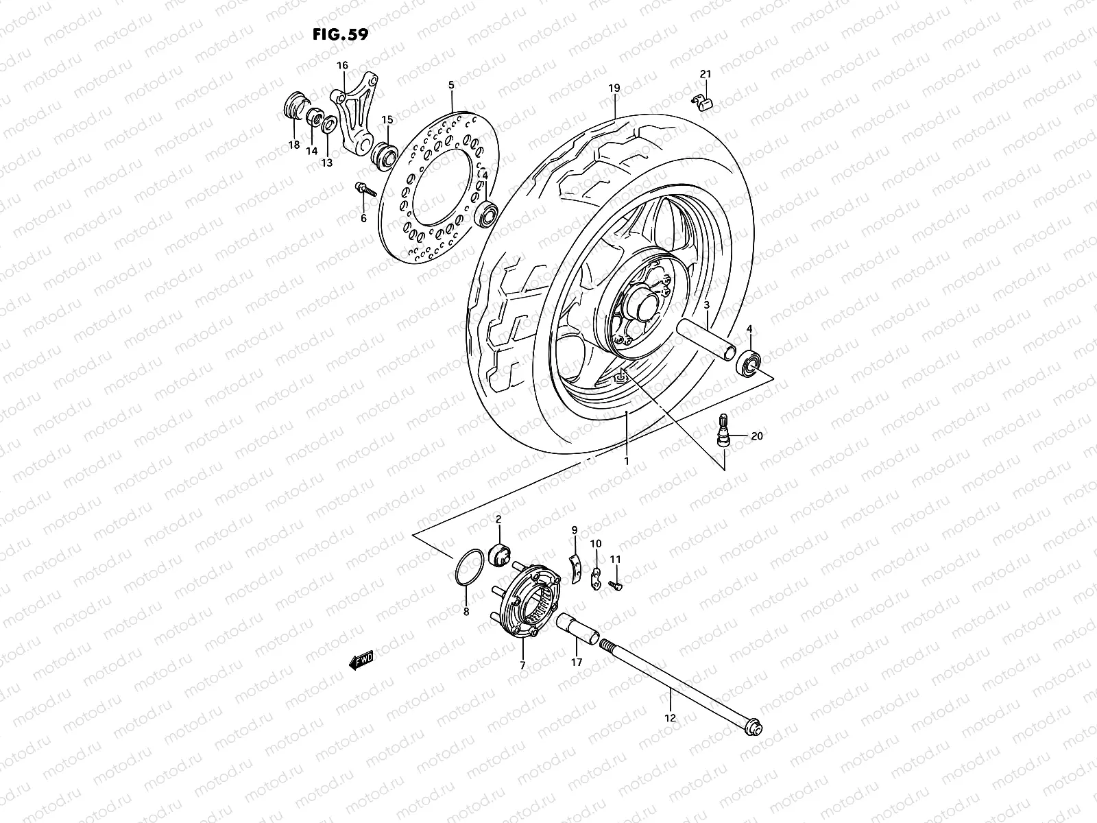 59 - REAR WHEEL