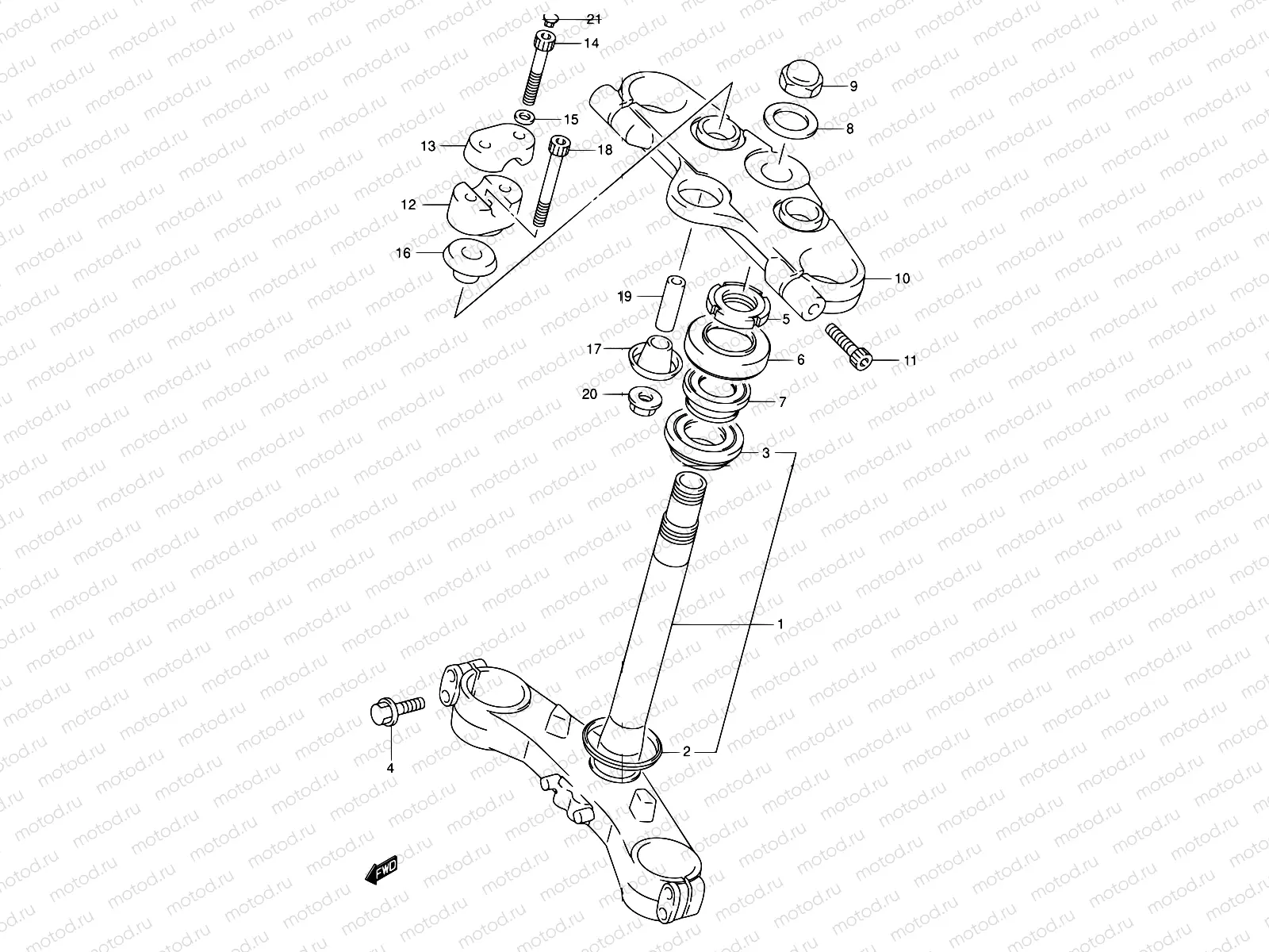 59 - STEERING STEM (GSF1200SK1/SK2/SK3/SK4/SK5/SZK5)