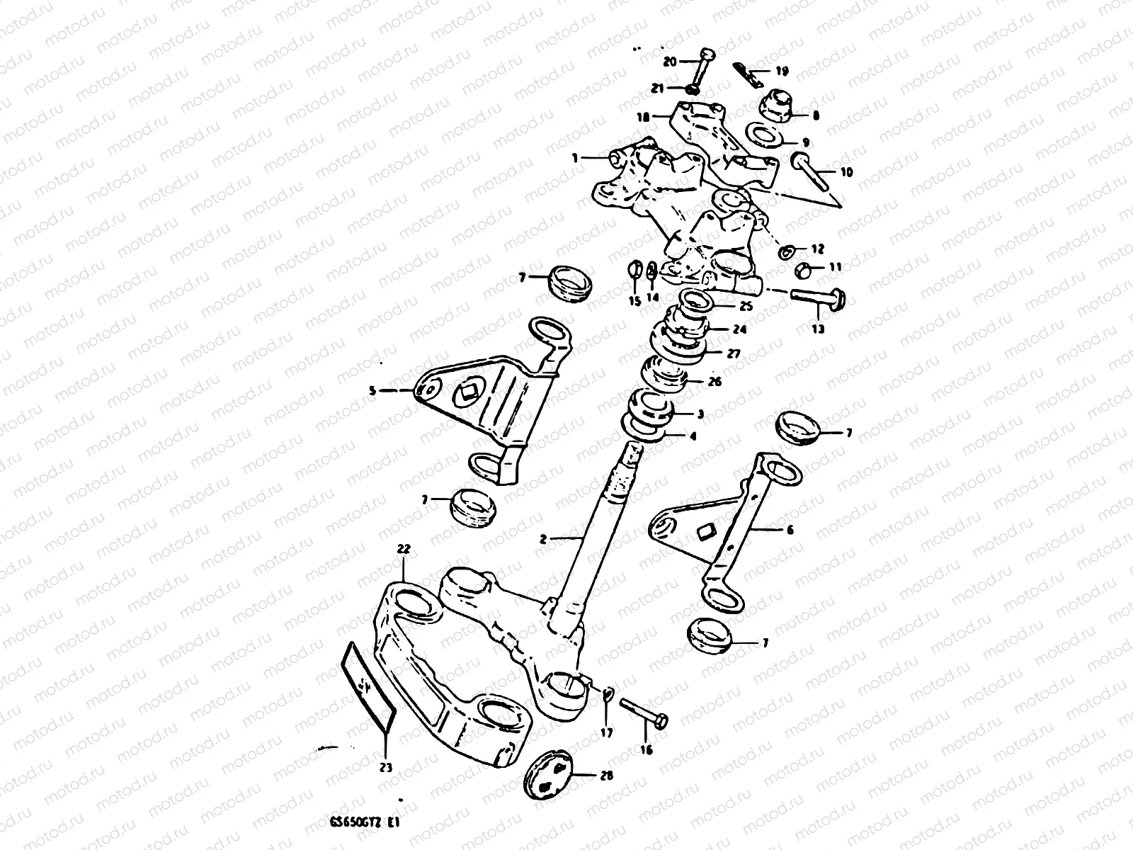 59 - STEERING STEM (MODEL X)