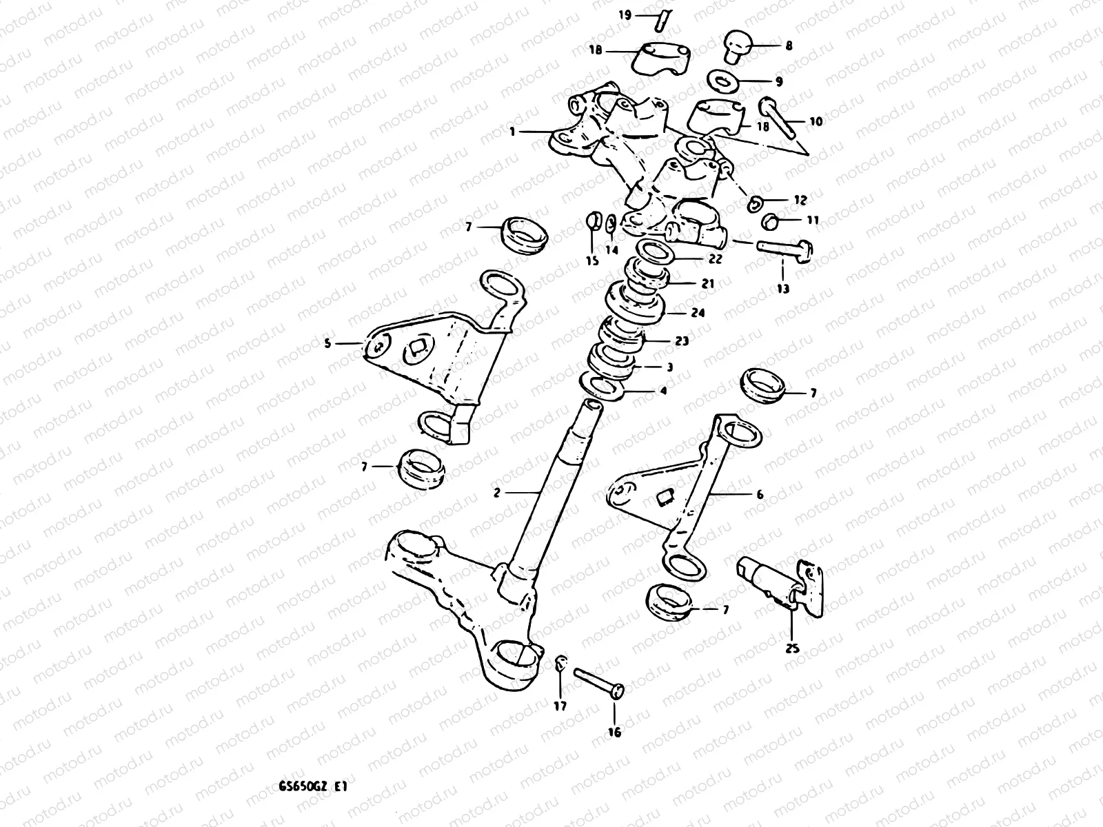 59 - STEERING STEM (MODEL Z)