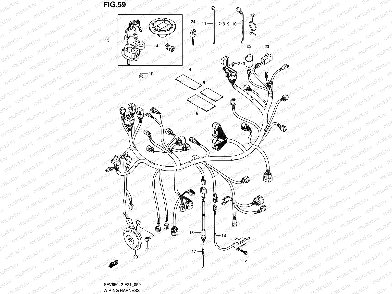 59 - WIRING HARNESS (SFV650UL2 E24)