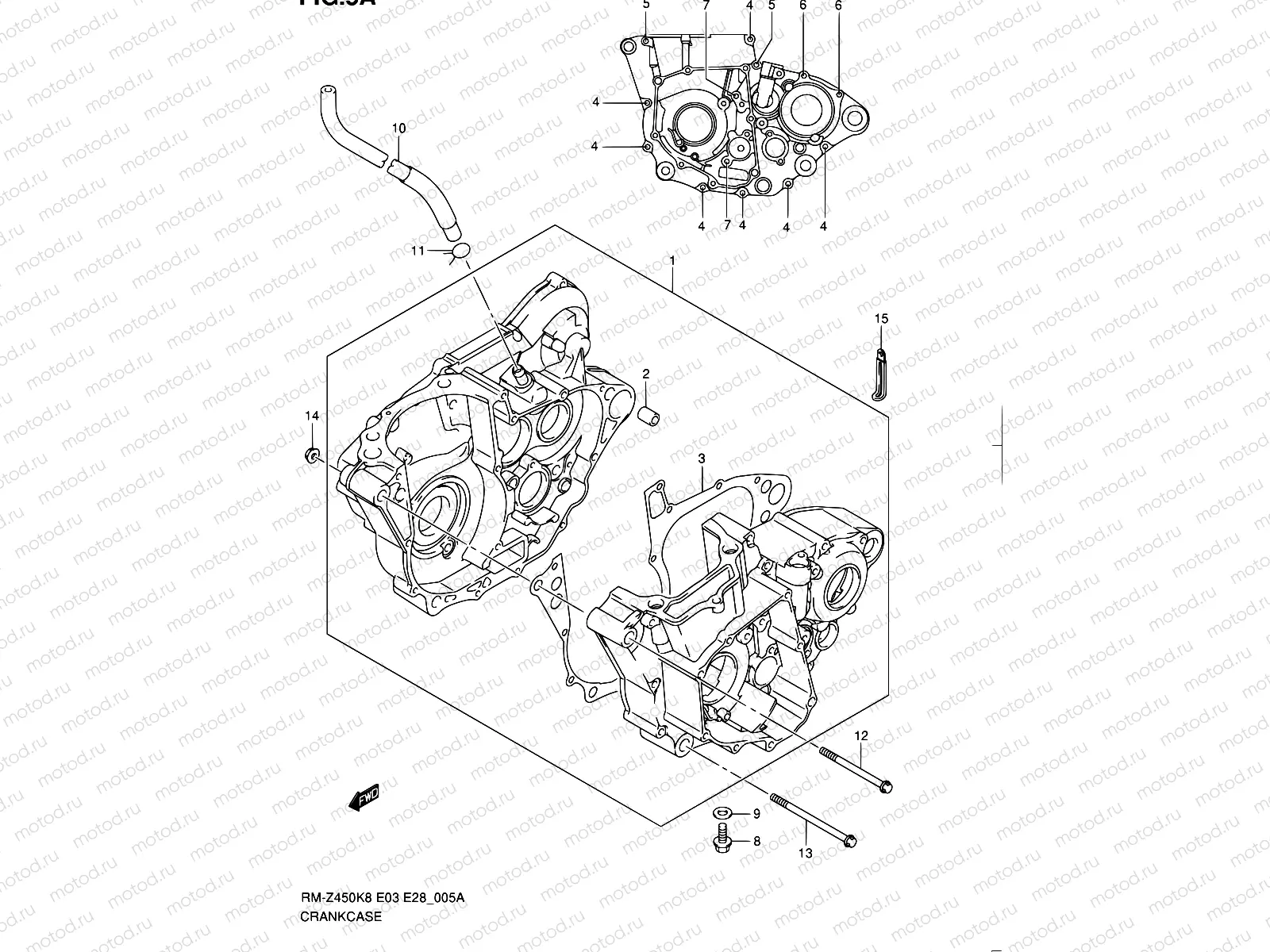 5A - CRANKCASE (RM-Z450L1)