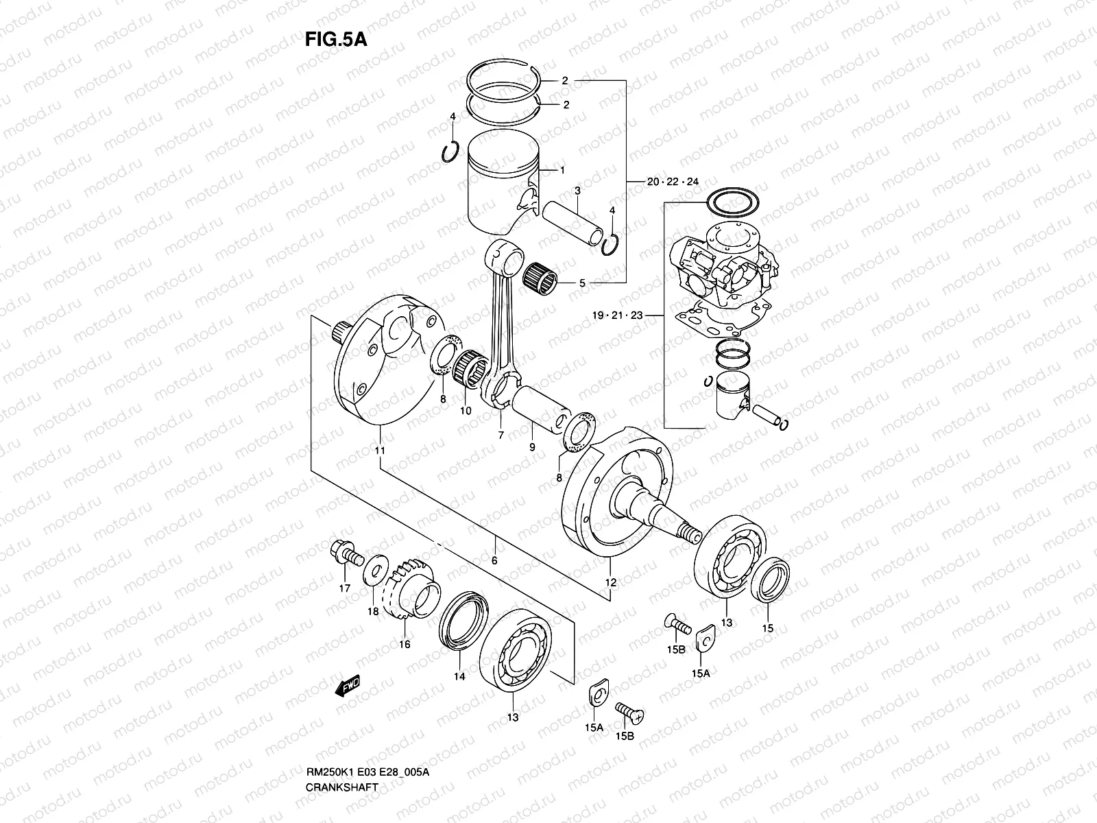 5A - CRANKSHAFT (MODEL K3/K4/K5/K6)