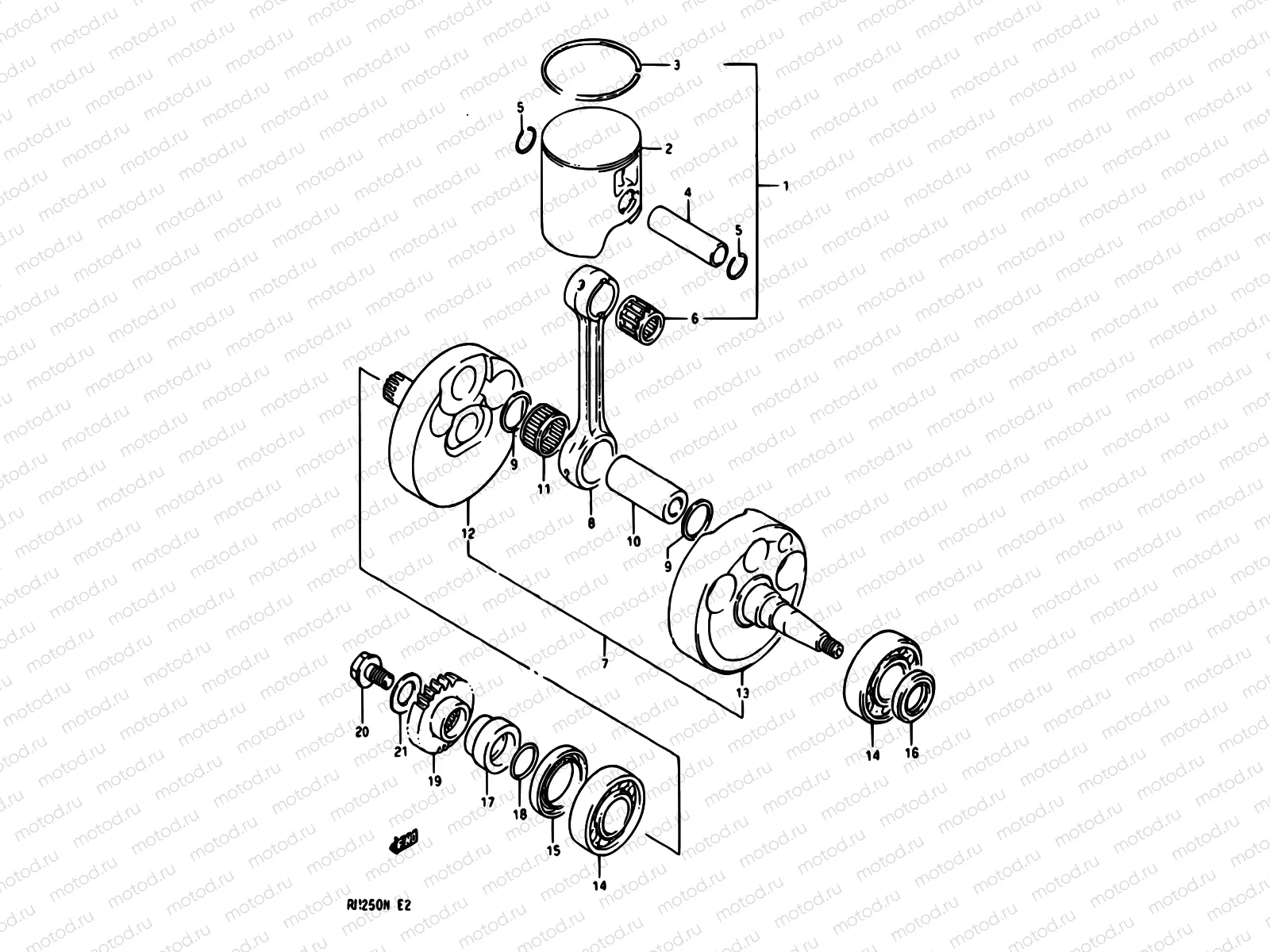 5A - CRANKSHAFT (MODEL L)