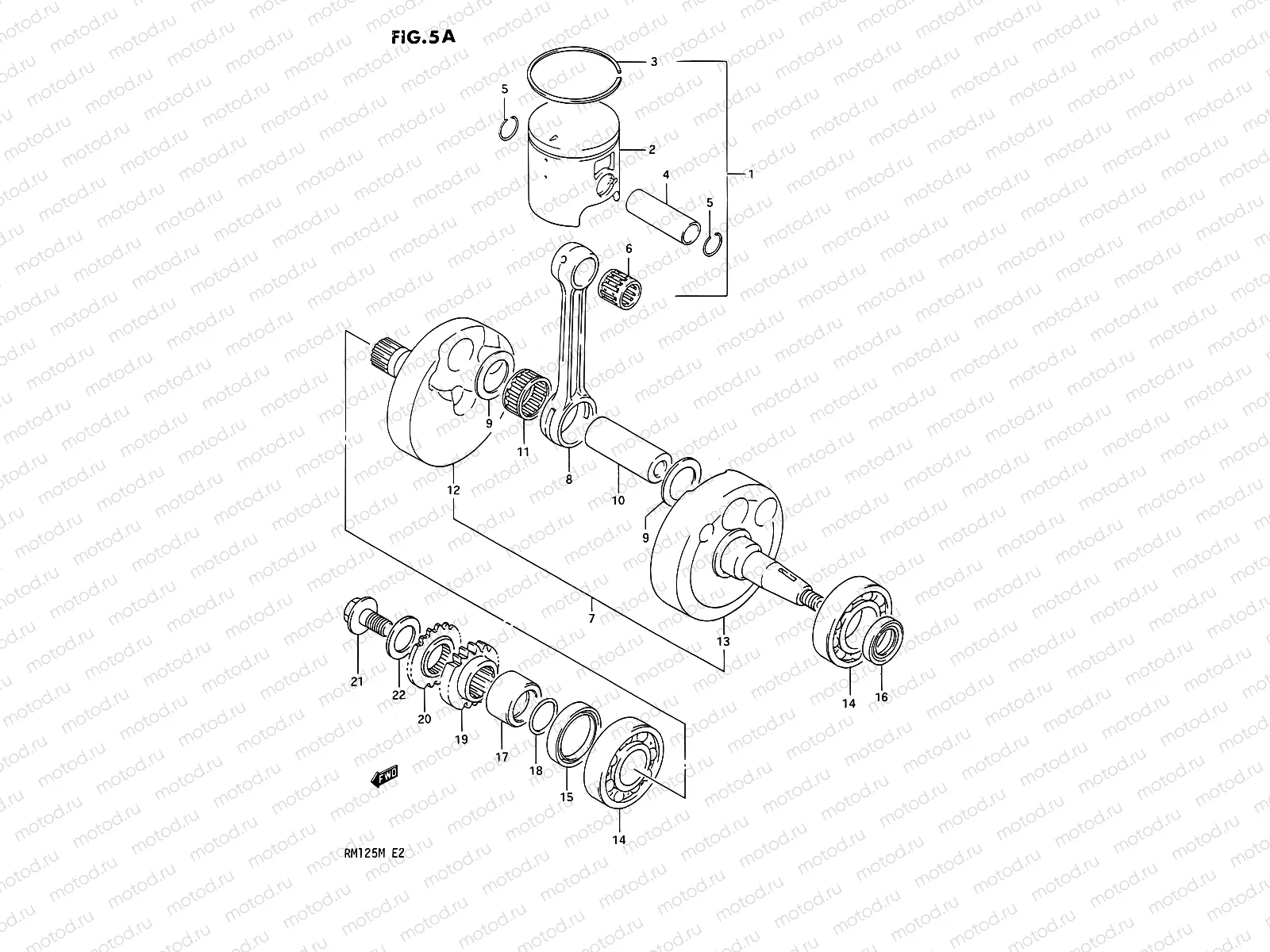 5A - CRANKSHAFT (MODEL L)