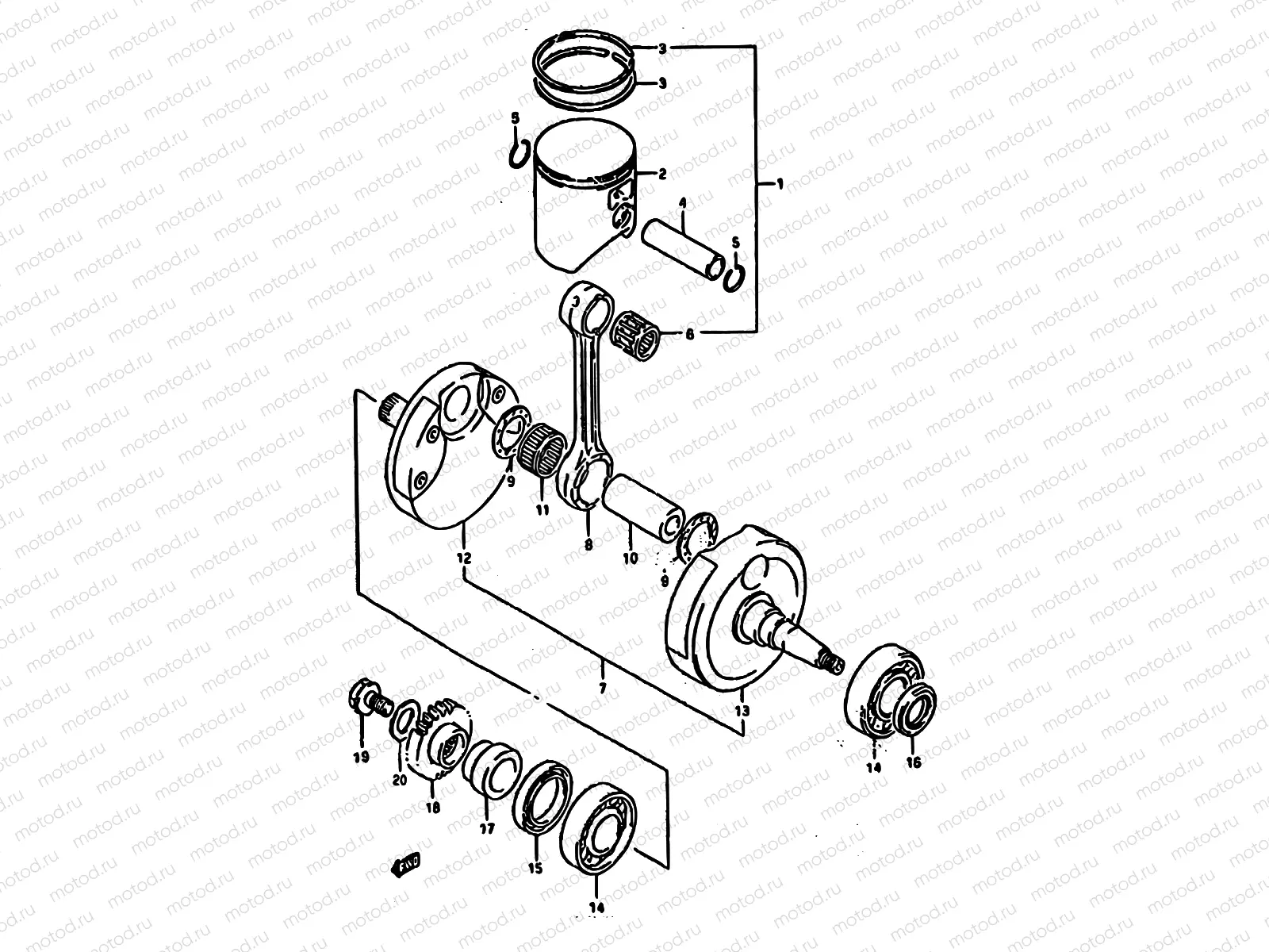 5A - CRANKSHAFT (MODEL R/S)