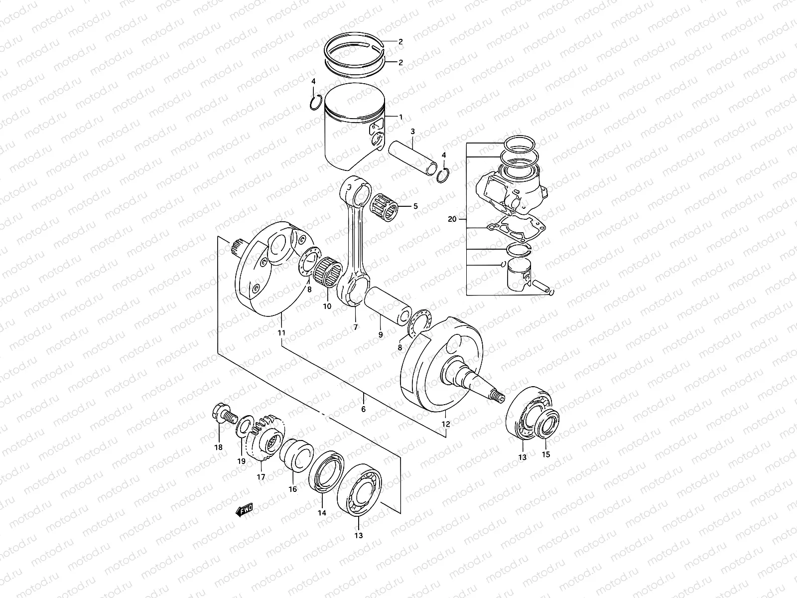 5A - CRANKSHAFT (MODEL R/S)