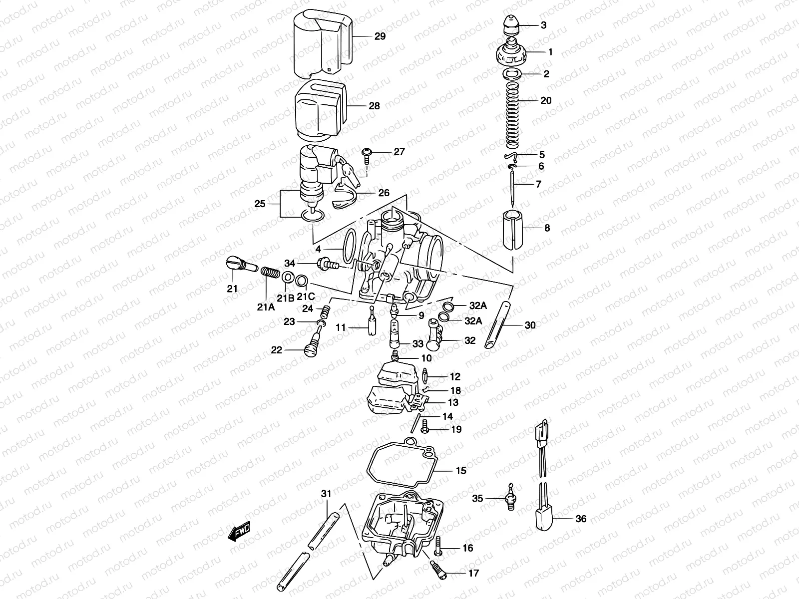 5C - CARBURETOR (MODEL AY50 K3/K4)