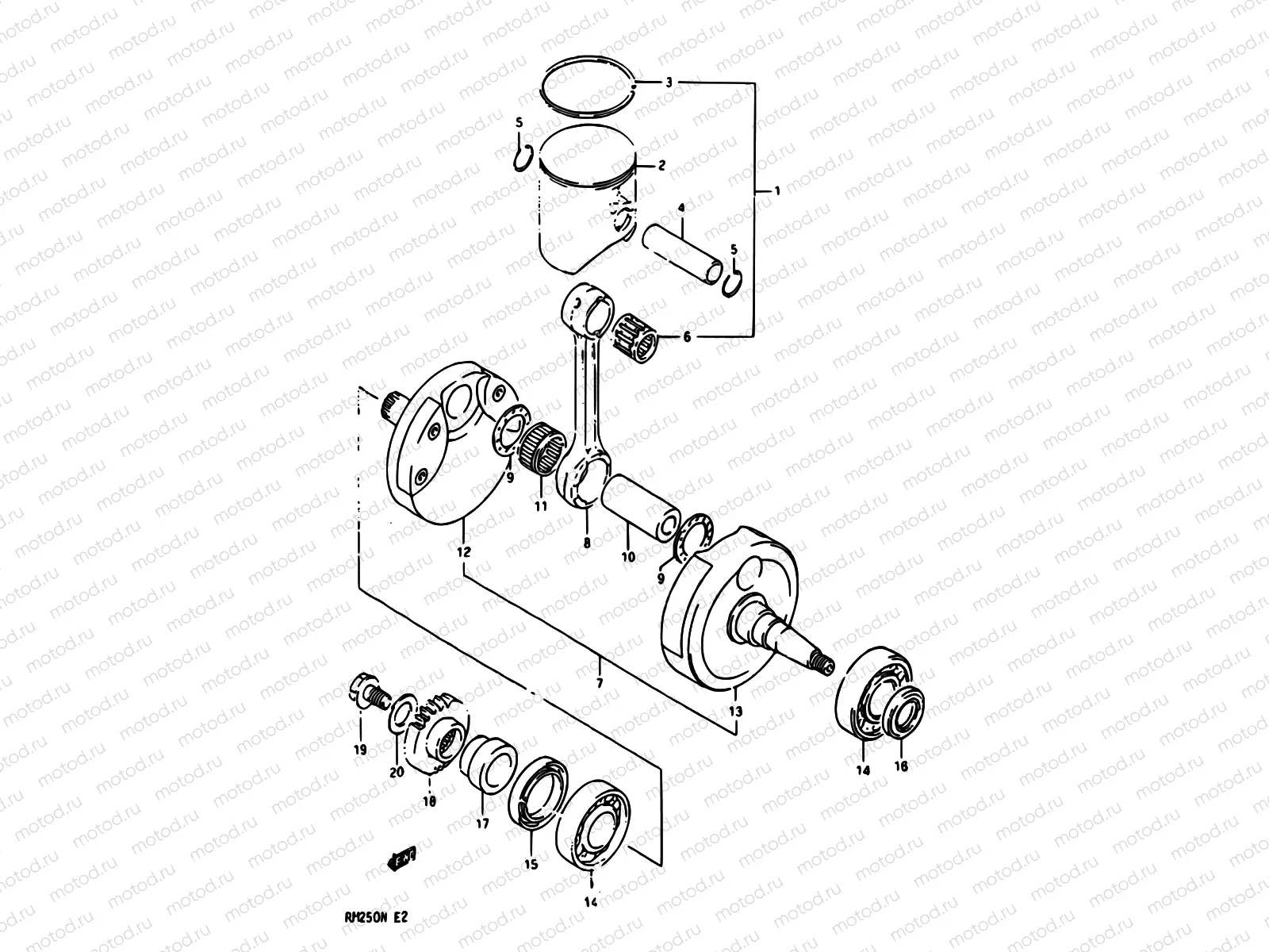 5C - CRANKSHAFT (MODEL N)