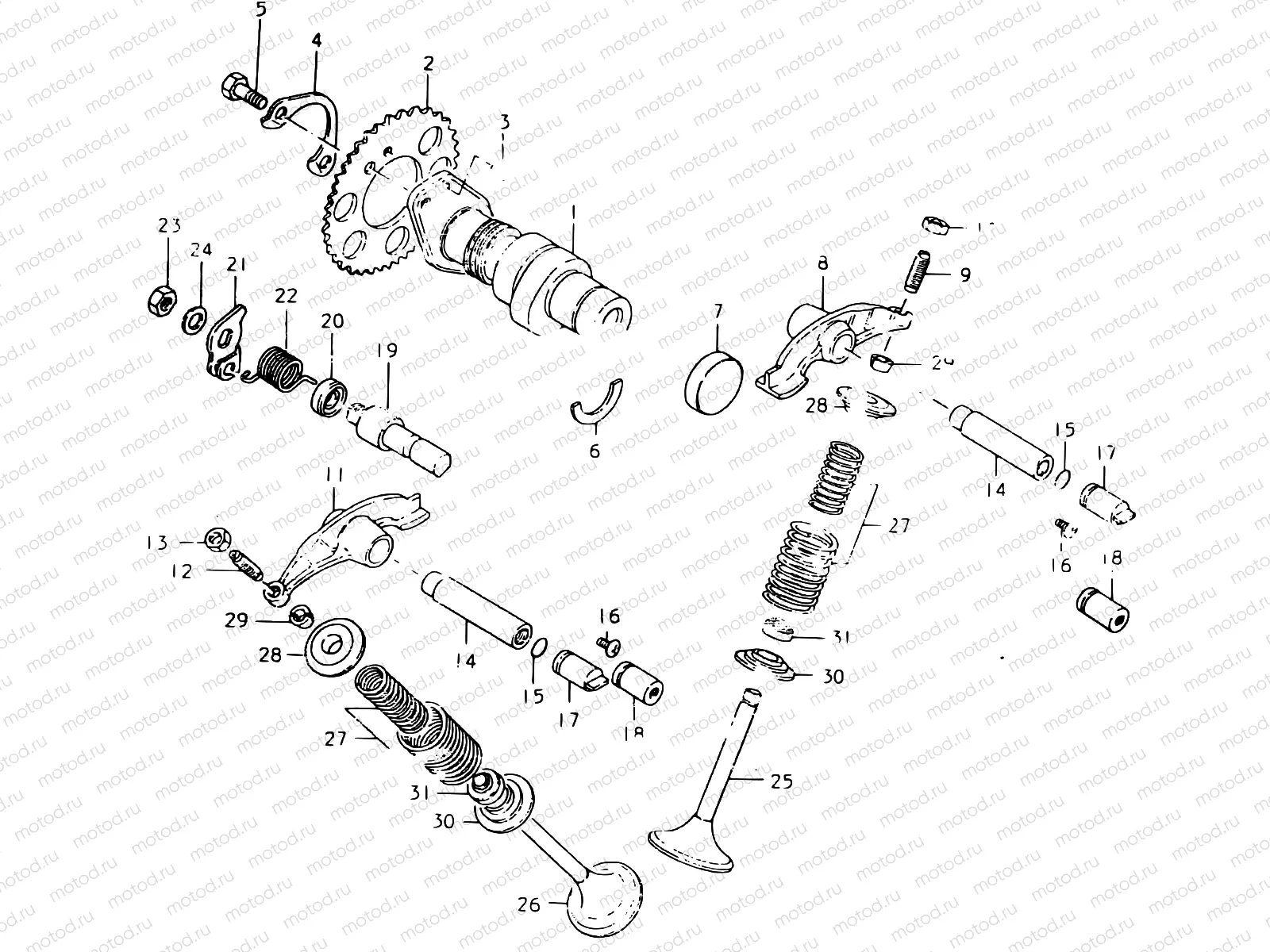 6 - CAM SHAFT - VALVE